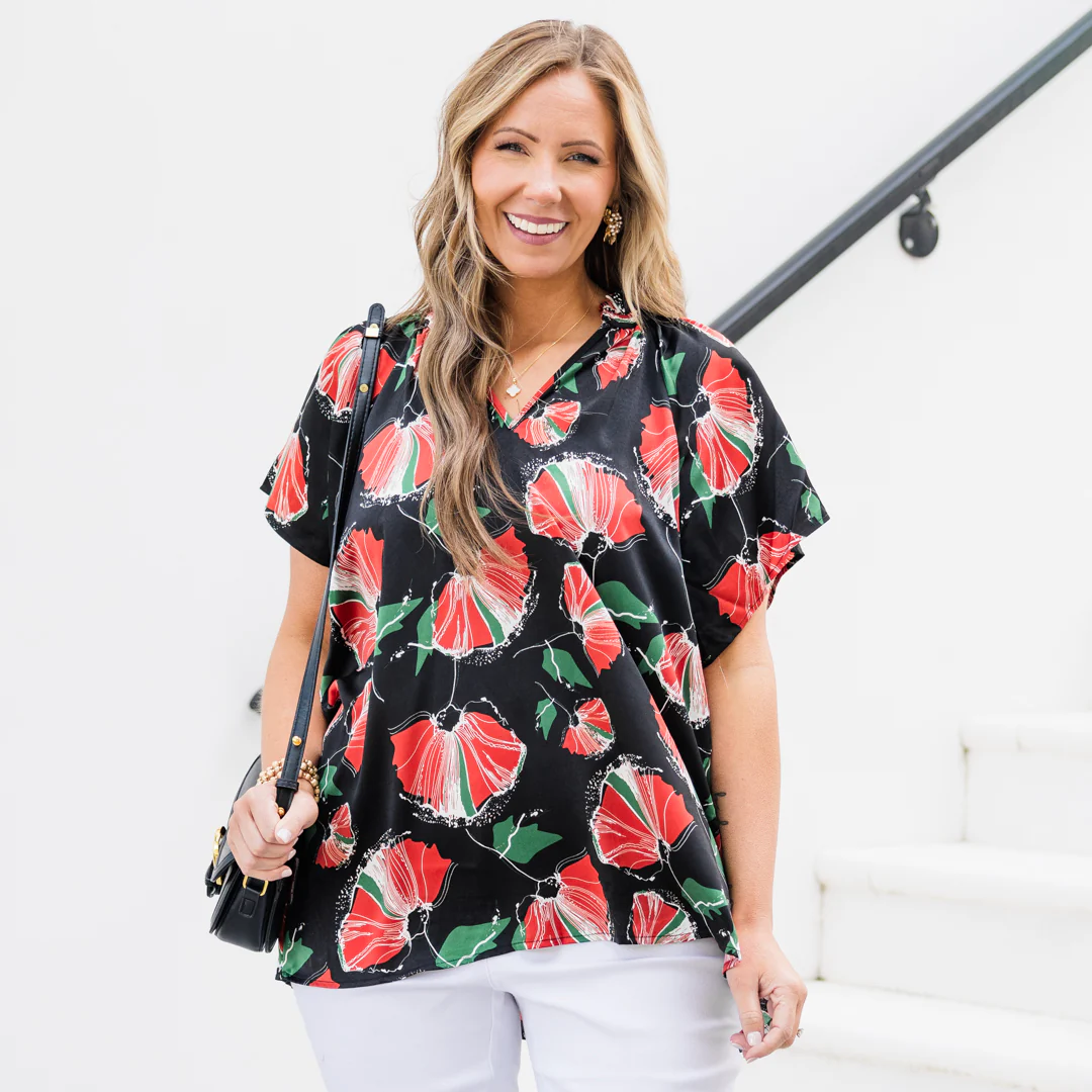 Look At Us Now Top, Black - Giverhouse