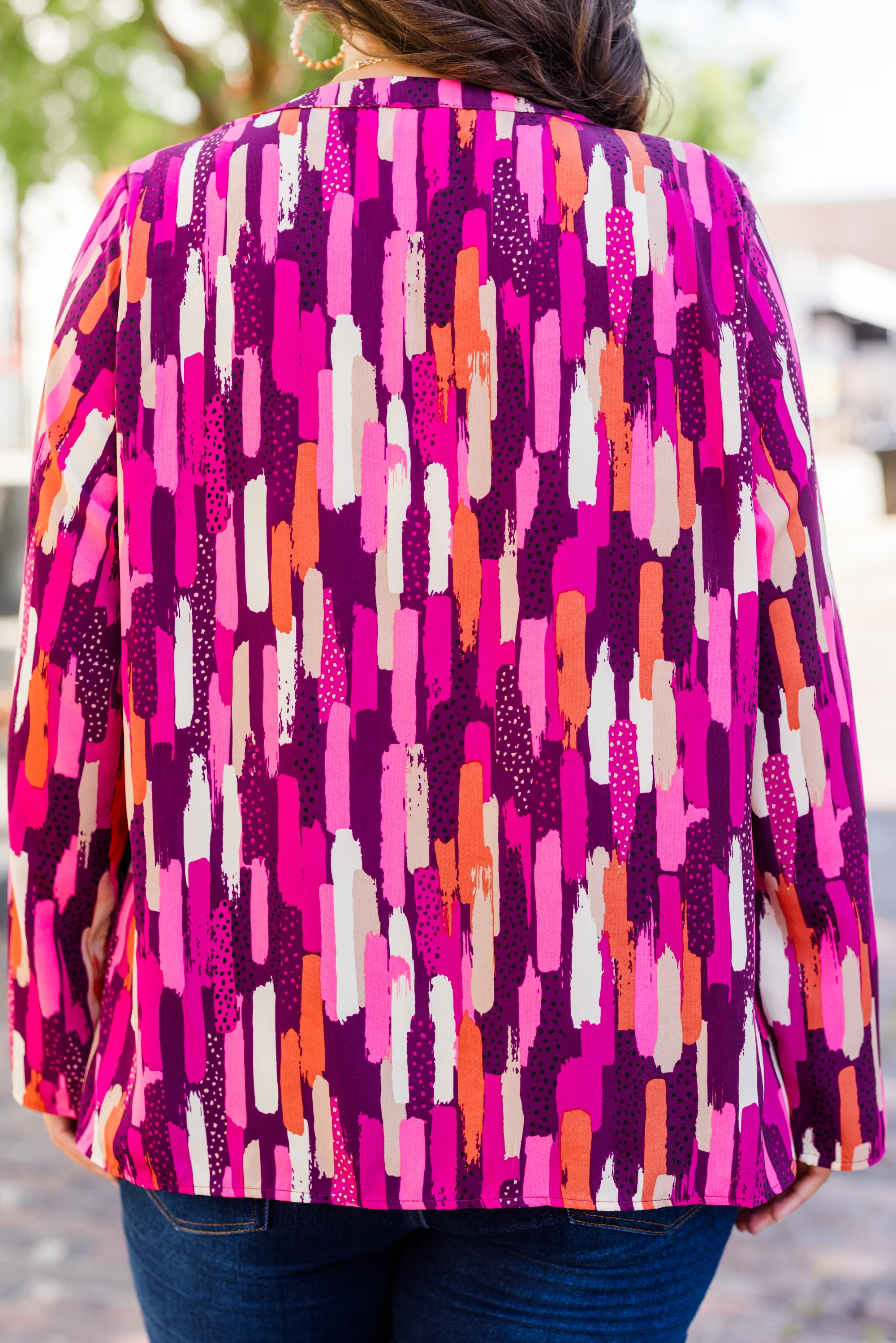 In Office Top, Pink Multi - Giverhouse