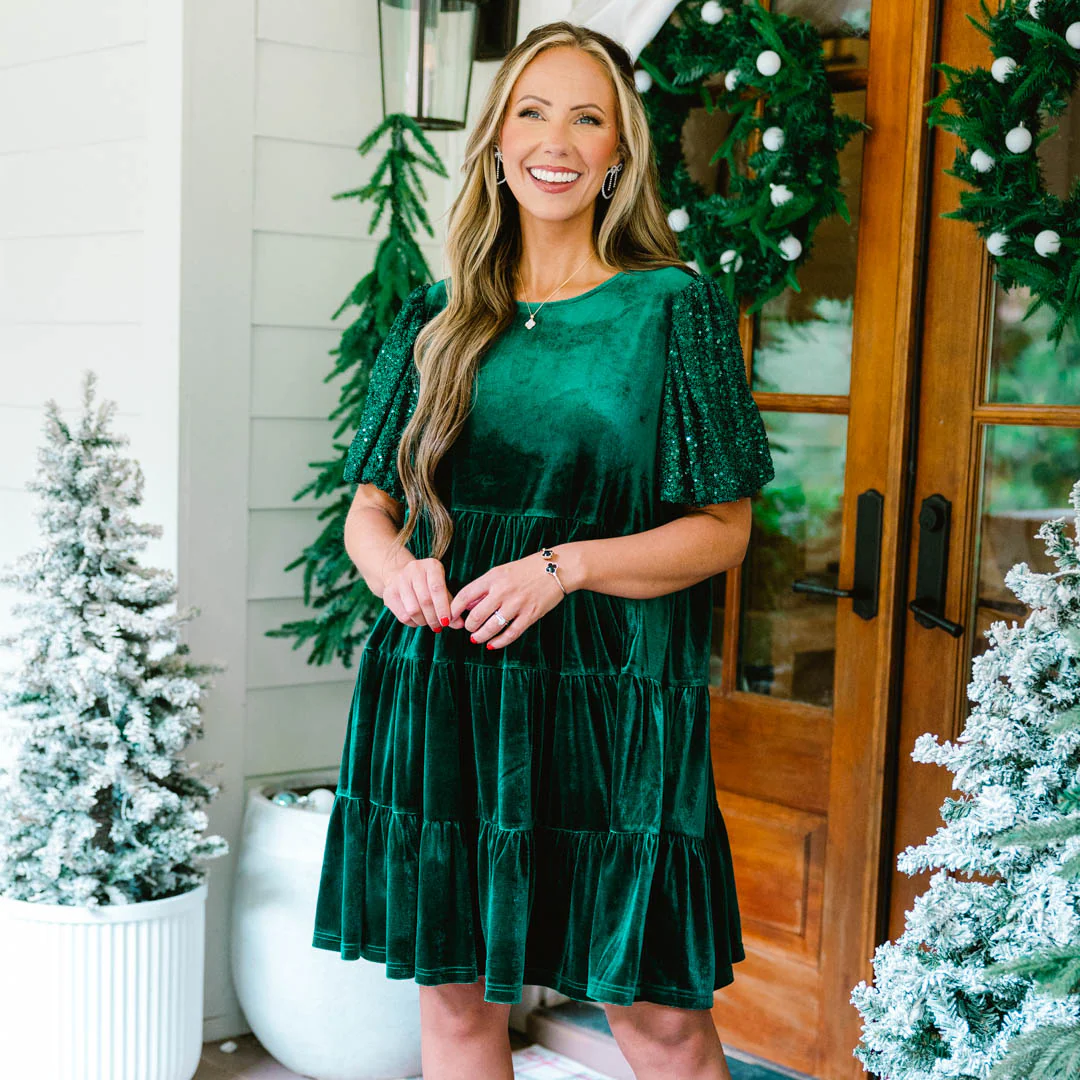 Eclipse Beauty Dress, Hunter Green - Giverhouse