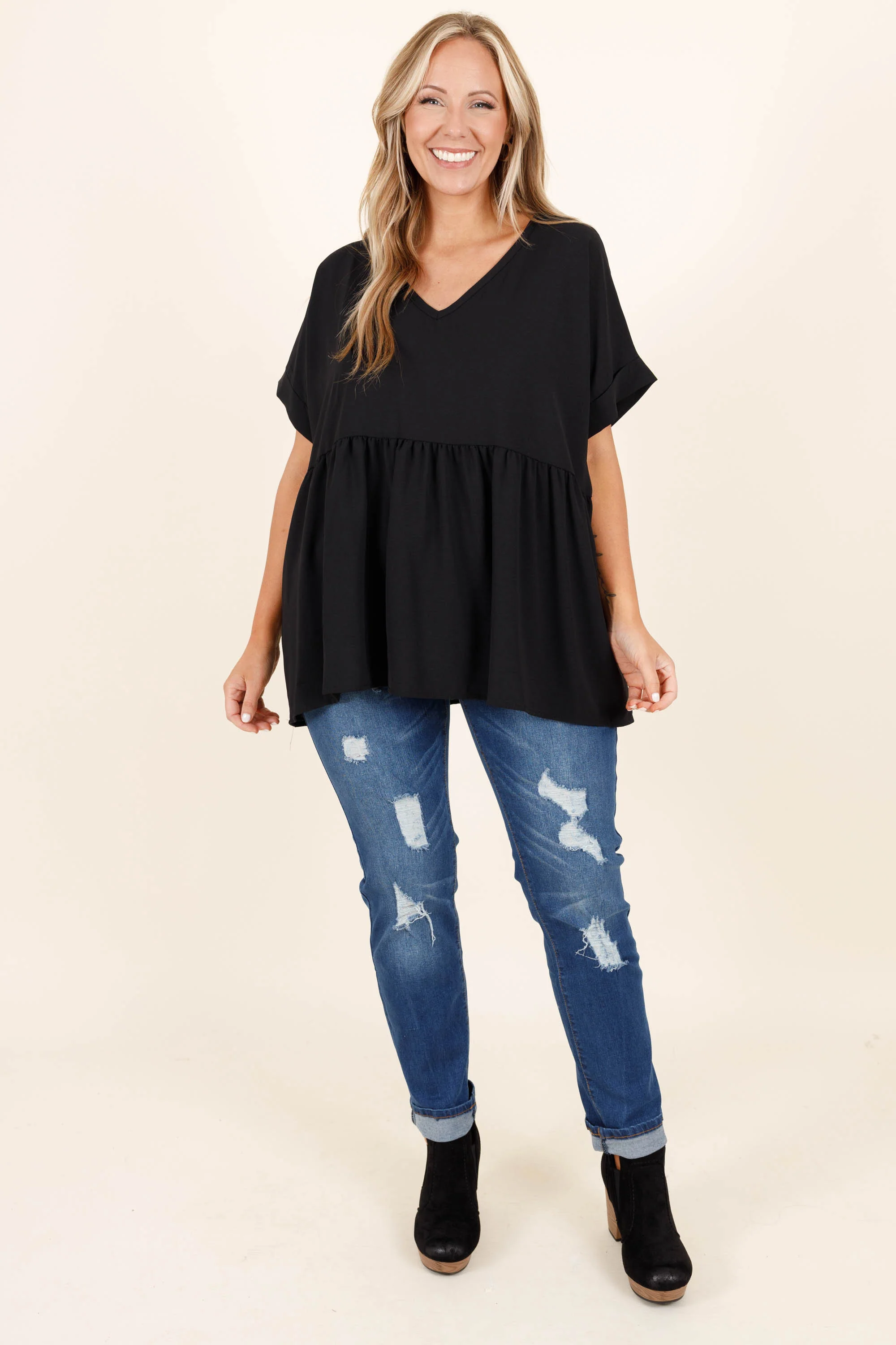 Arriving In Style Boyfriend Jeans, Medium Wash - Giverhouse