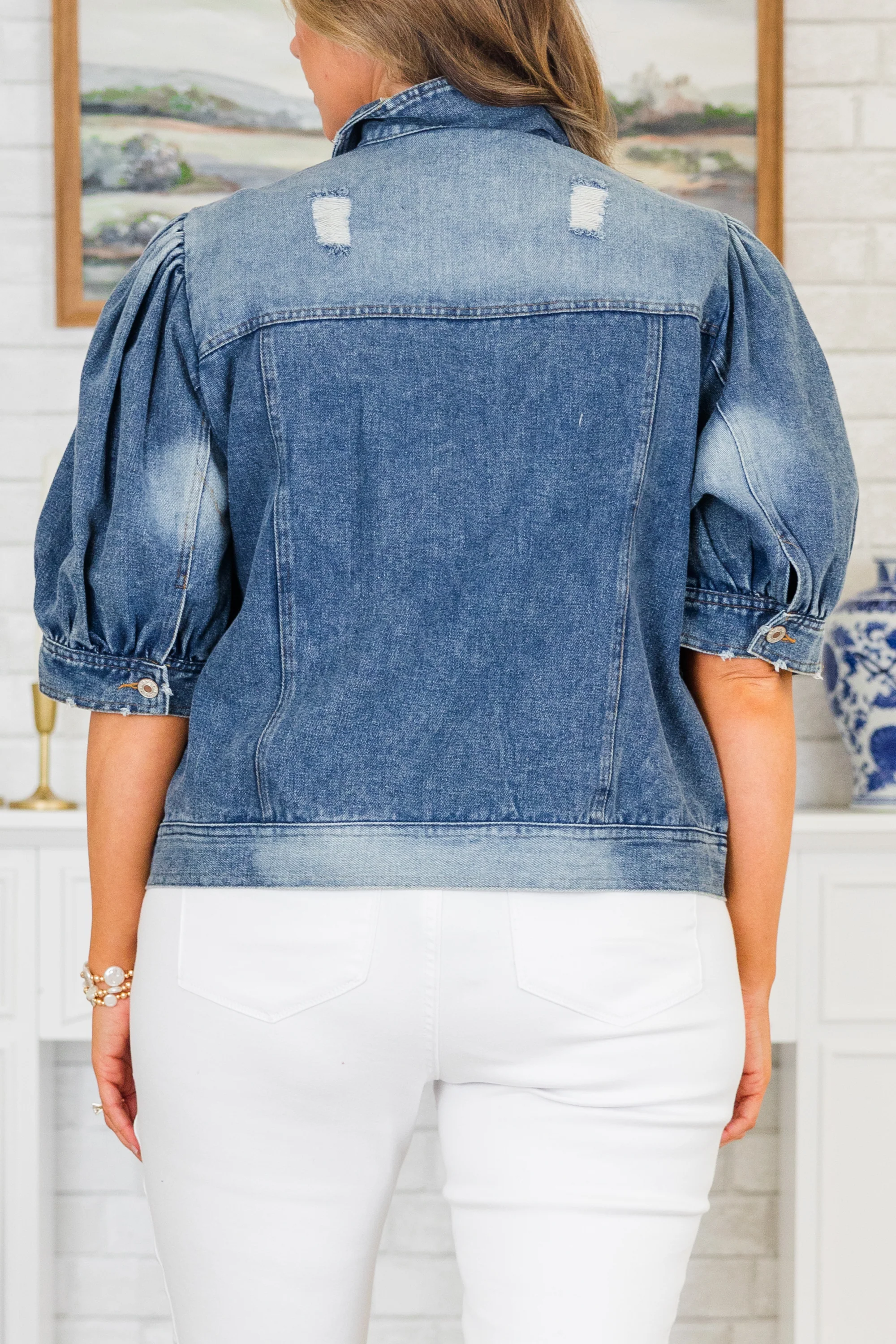 My Candy Rain Denim Jacket, Washed Denim - Giverhouse