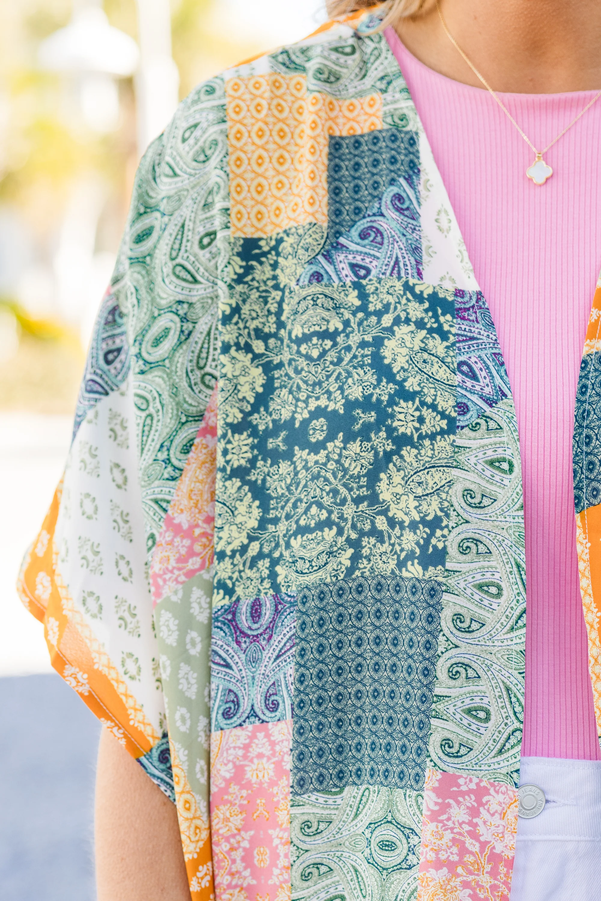 Going Coastal Babe Kimono, Navy Multi - Giverhouse