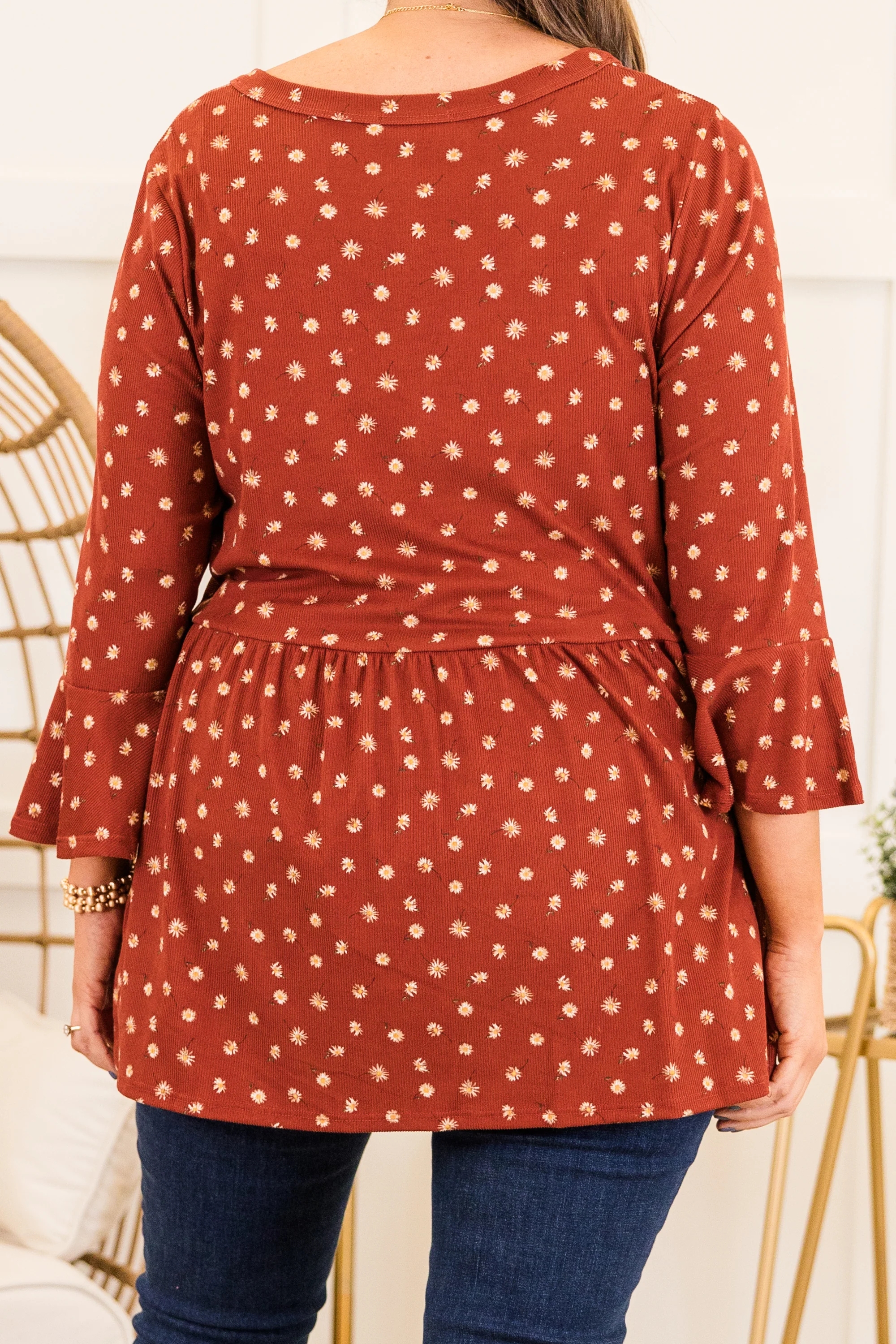 The Chance I'm Taking Top, Brown - Giverhouse