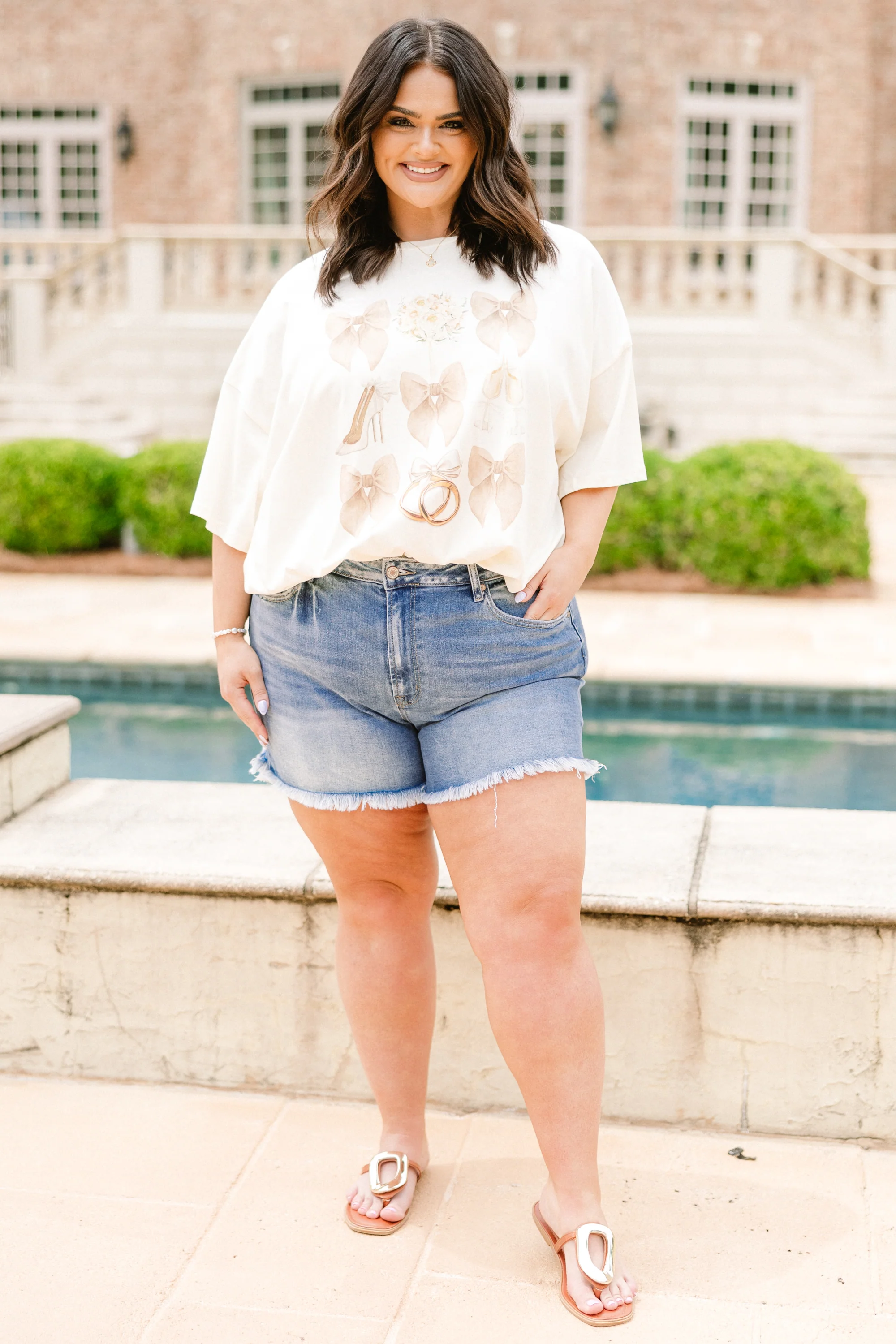 Classic Bride Boyfriend Tee, Ivory - Giverhouse