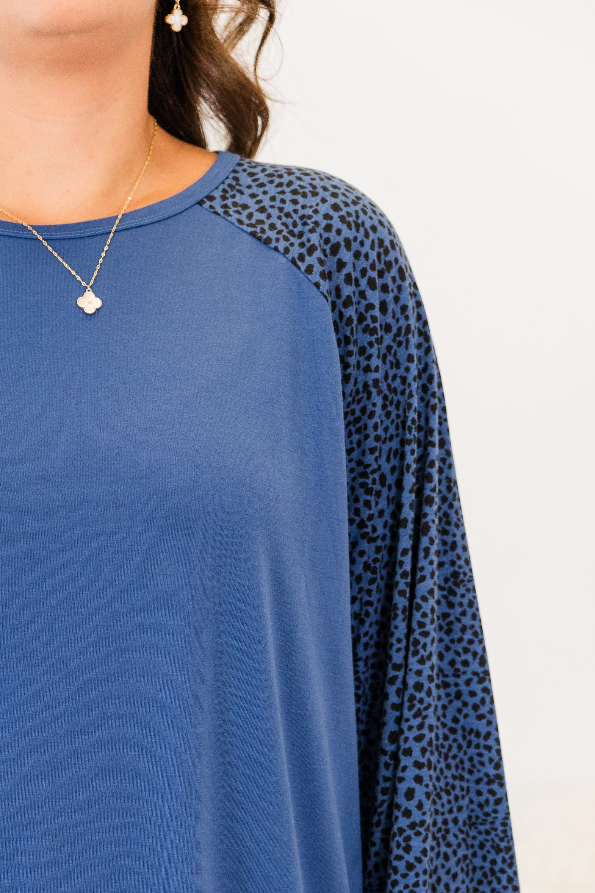 Keep Cool And Calm Top, Blue - Giverhouse