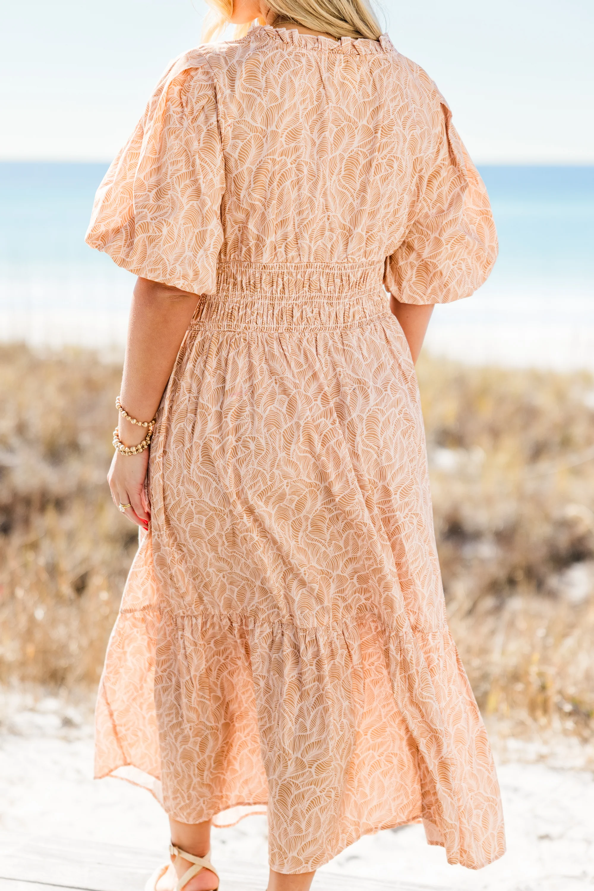 Sunlit Stroll Maxi Dress, Taupe - Giverhouse