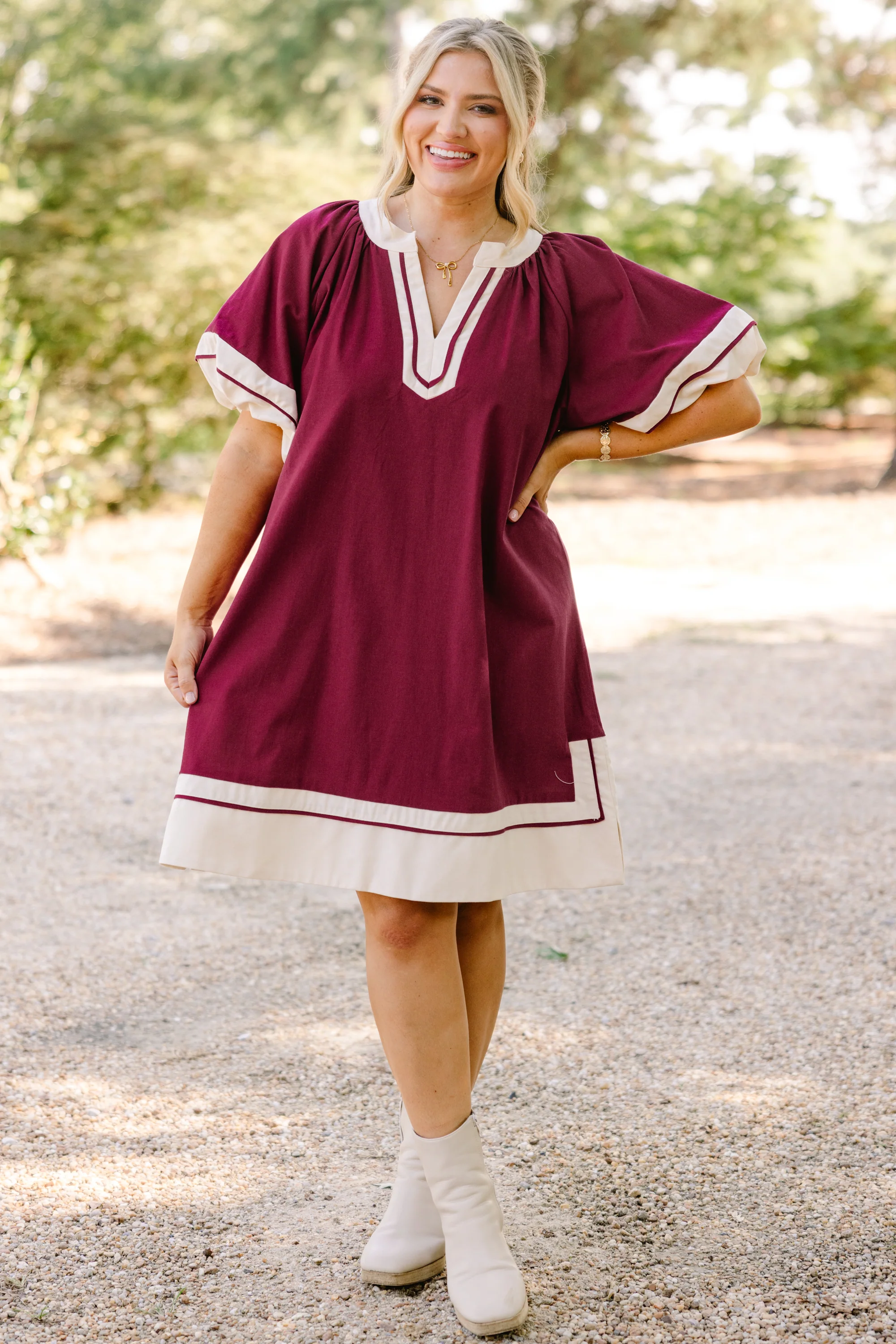 Keep Me Company Dress, Plum - Giverhouse