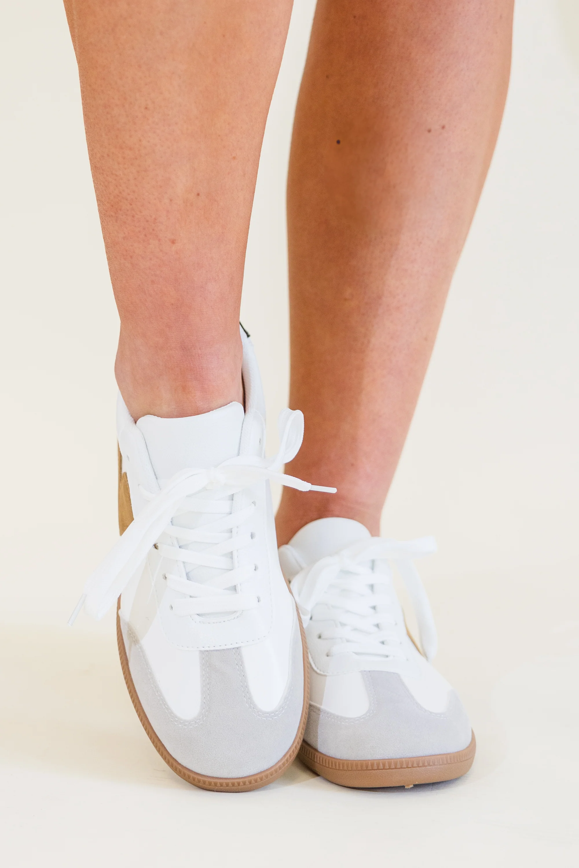 Meet Me In August Sneakers, White - Giverhouse