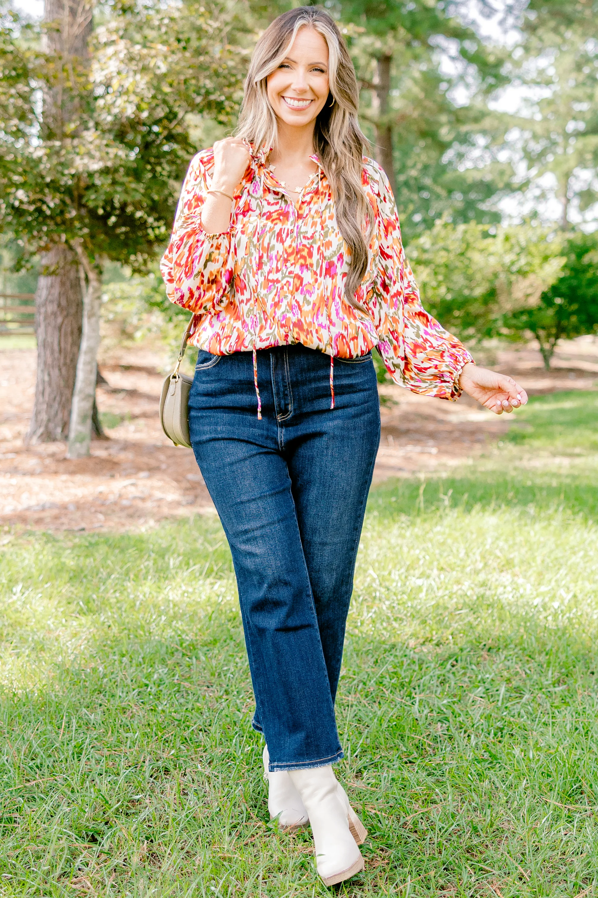 All In Due Time Top, Rust Multi - Giverhouse