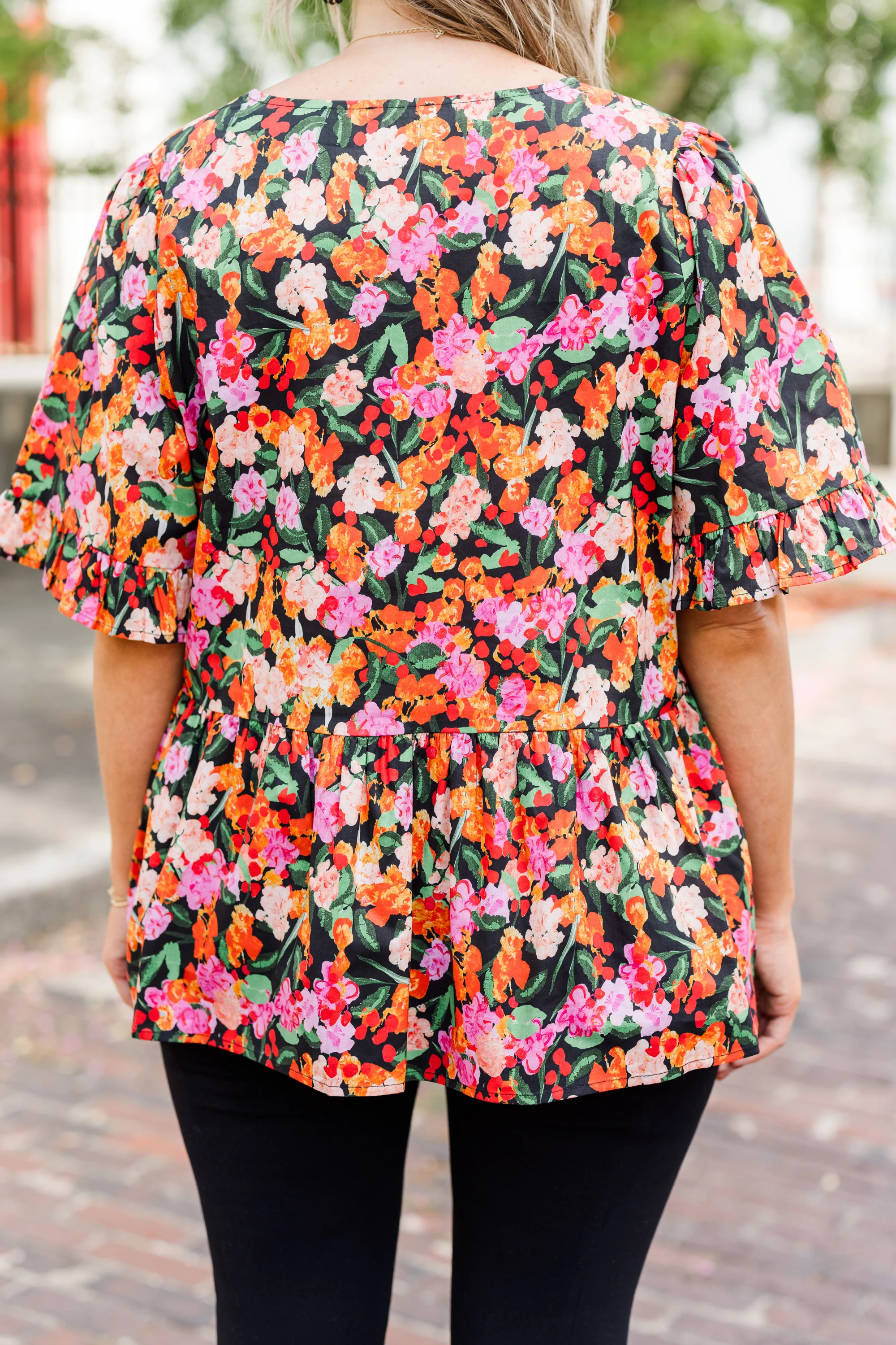 Coastal Garden Top, Black - Giverhouse