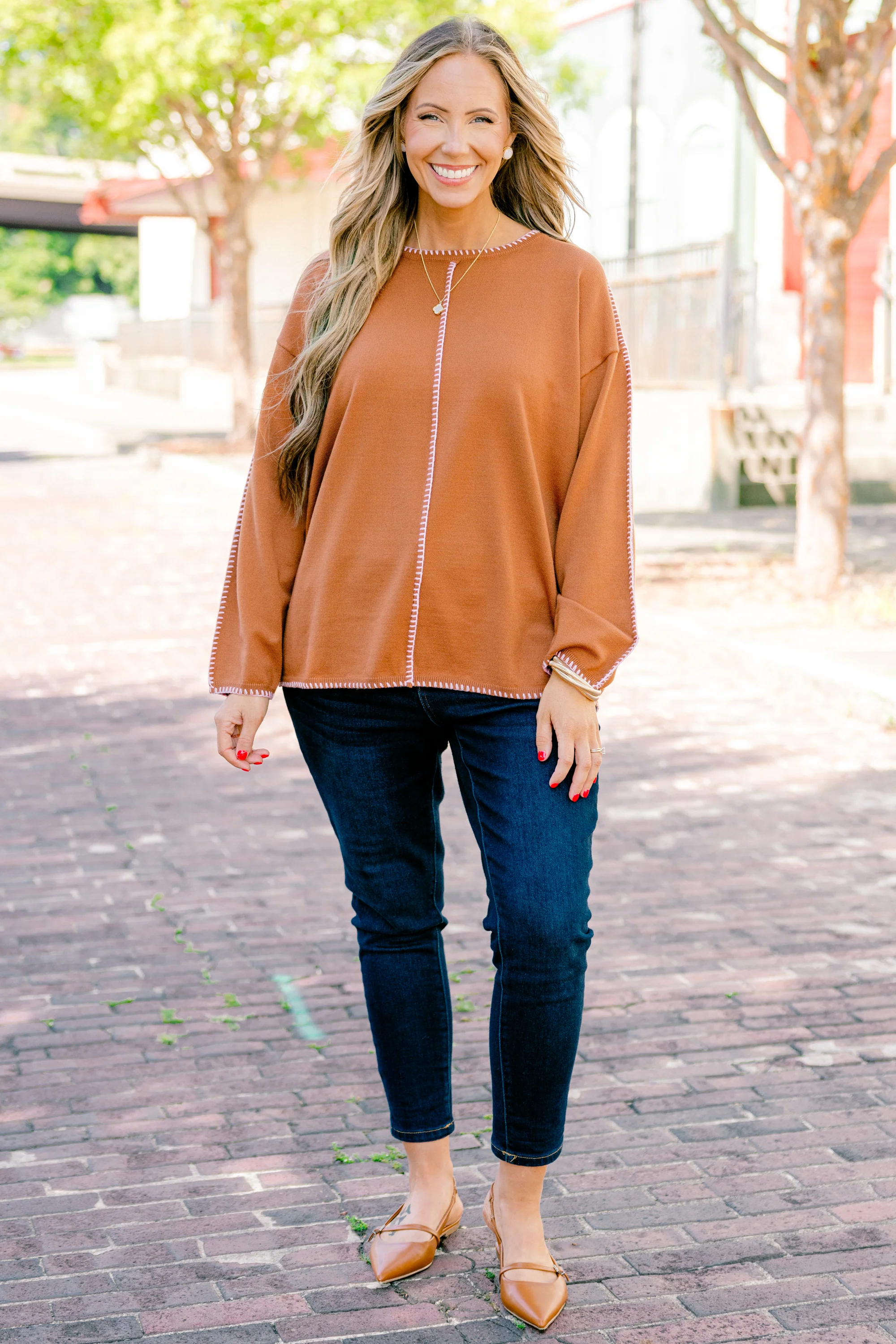 Whispered Comfort Sweater, Brown - Giverhouse