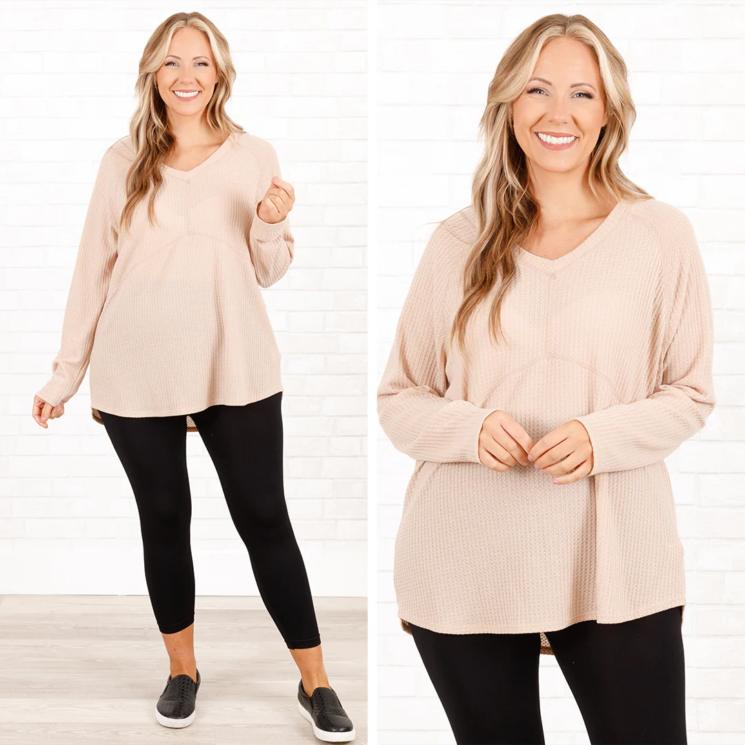 This Is Your Sign Top, Taupe - Giverhouse