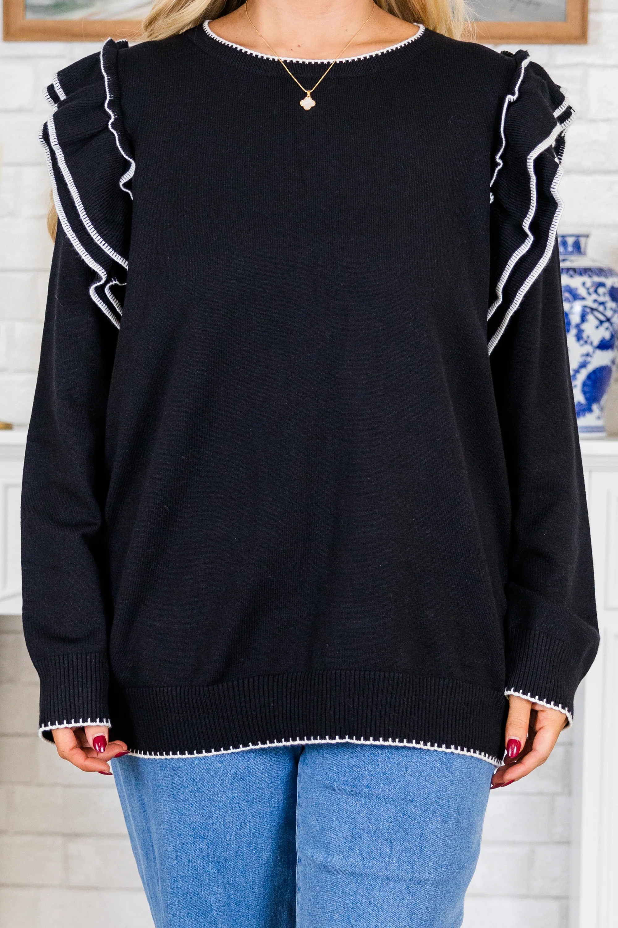 Always Timeless Sweater, Black - Giverhouse