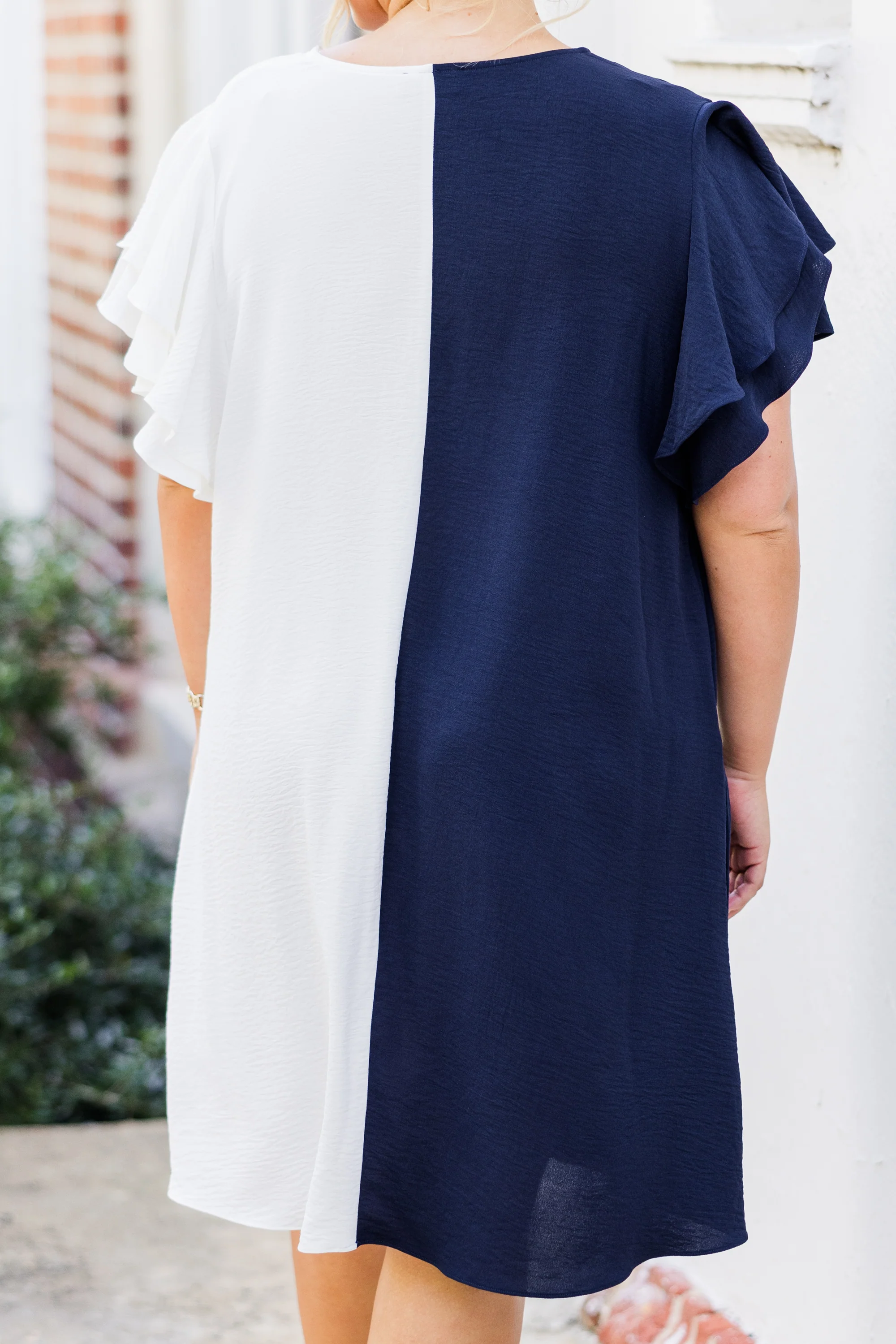 Saturday Best Dress, Navy-White - Giverhouse