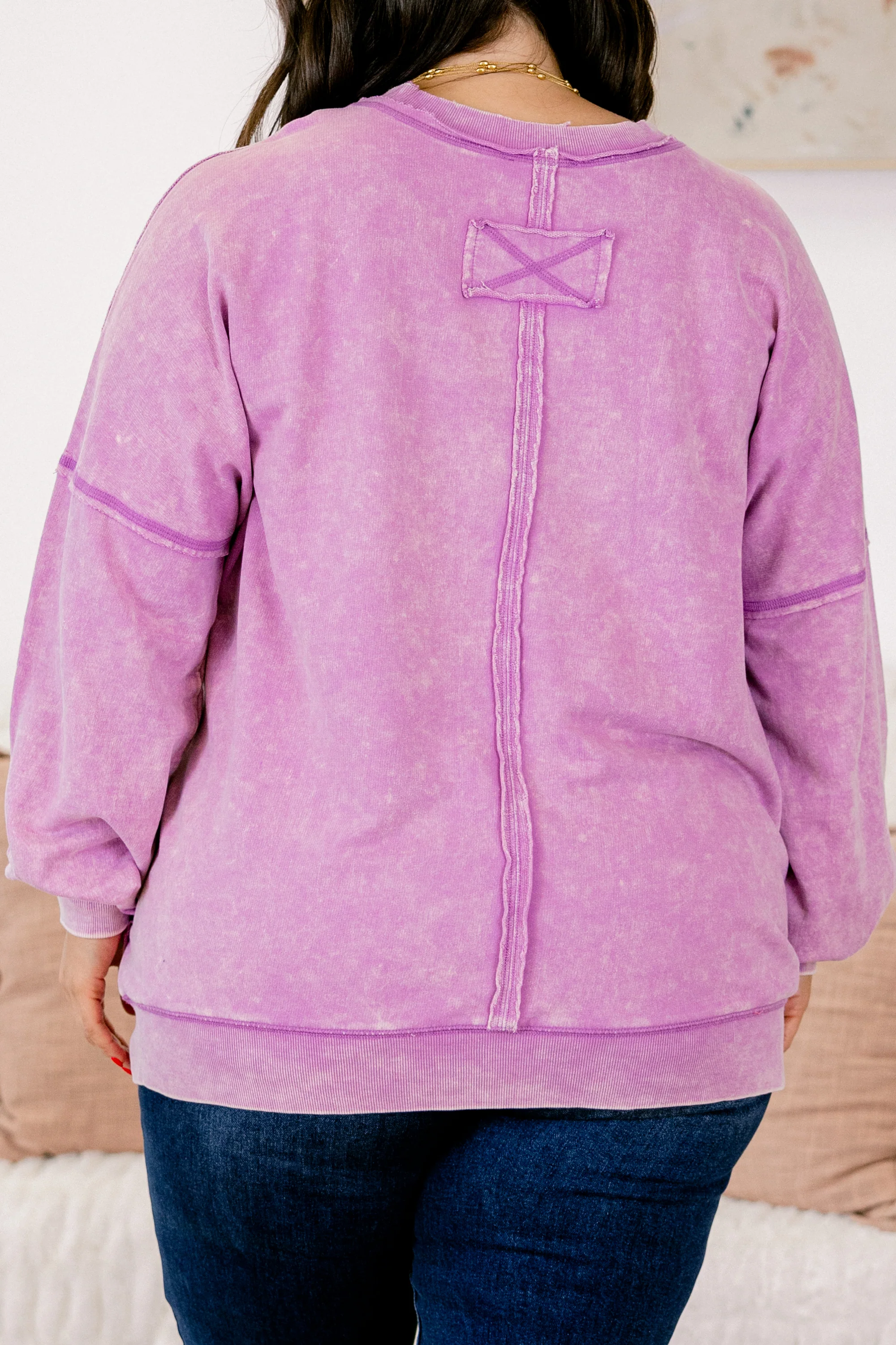 Staying Positive Top, Bright Violet - Giverhouse