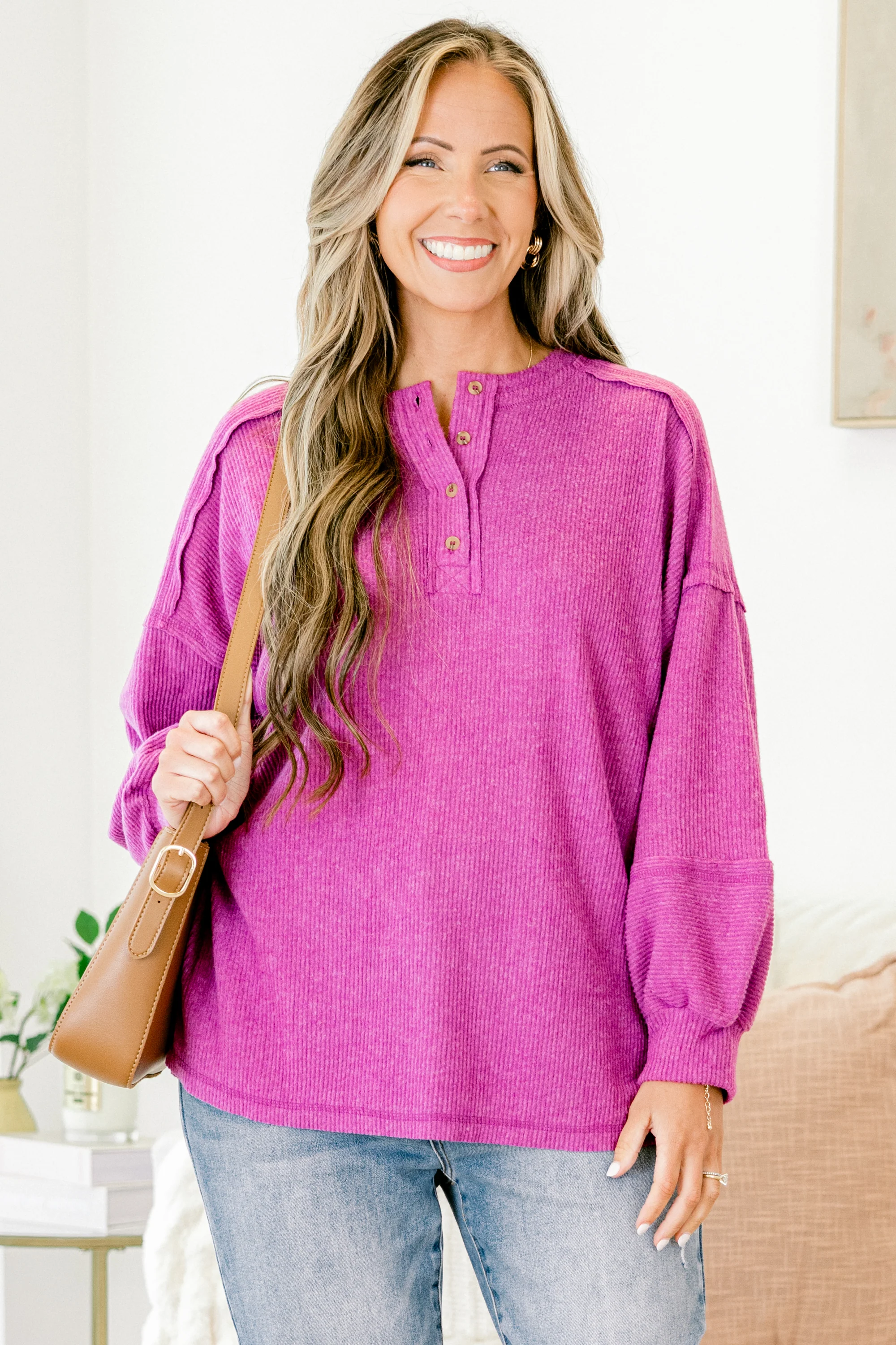 Chill Days Sweater, Light Plum - Giverhouse