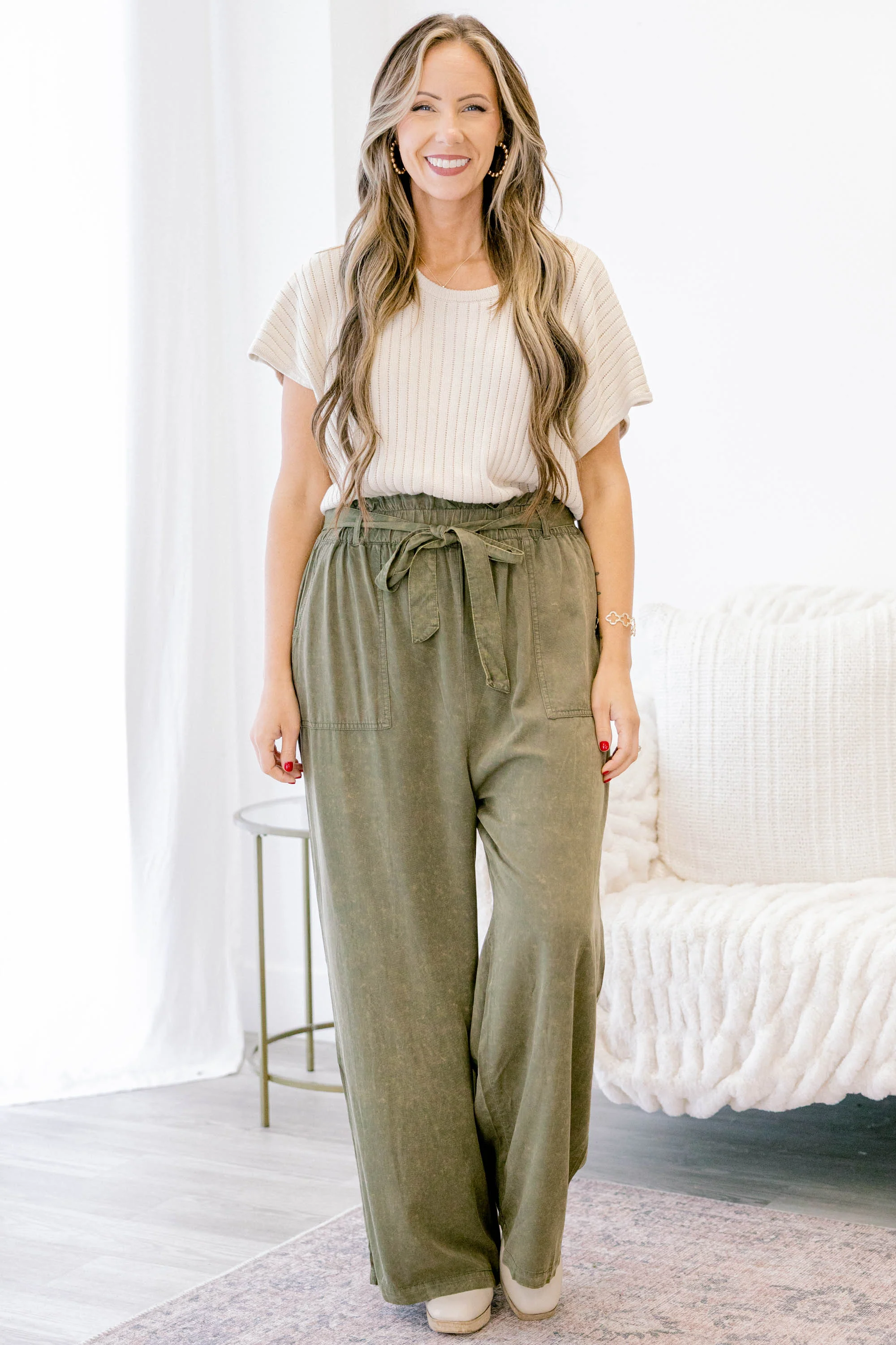 I'll Lead The Way Pants, Olive - Giverhouse