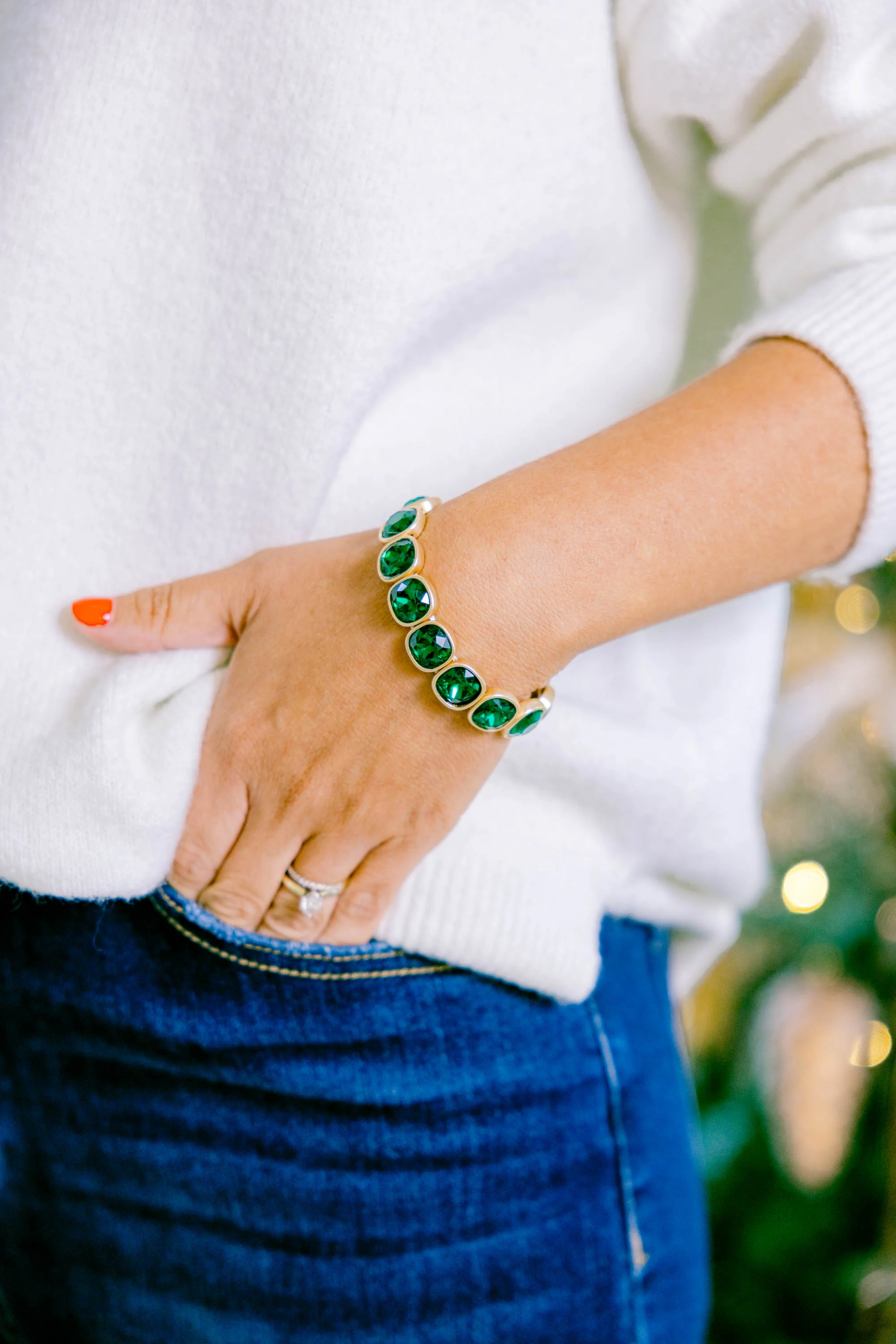 Comforting Heart Bracelet, Green - Giverhouse