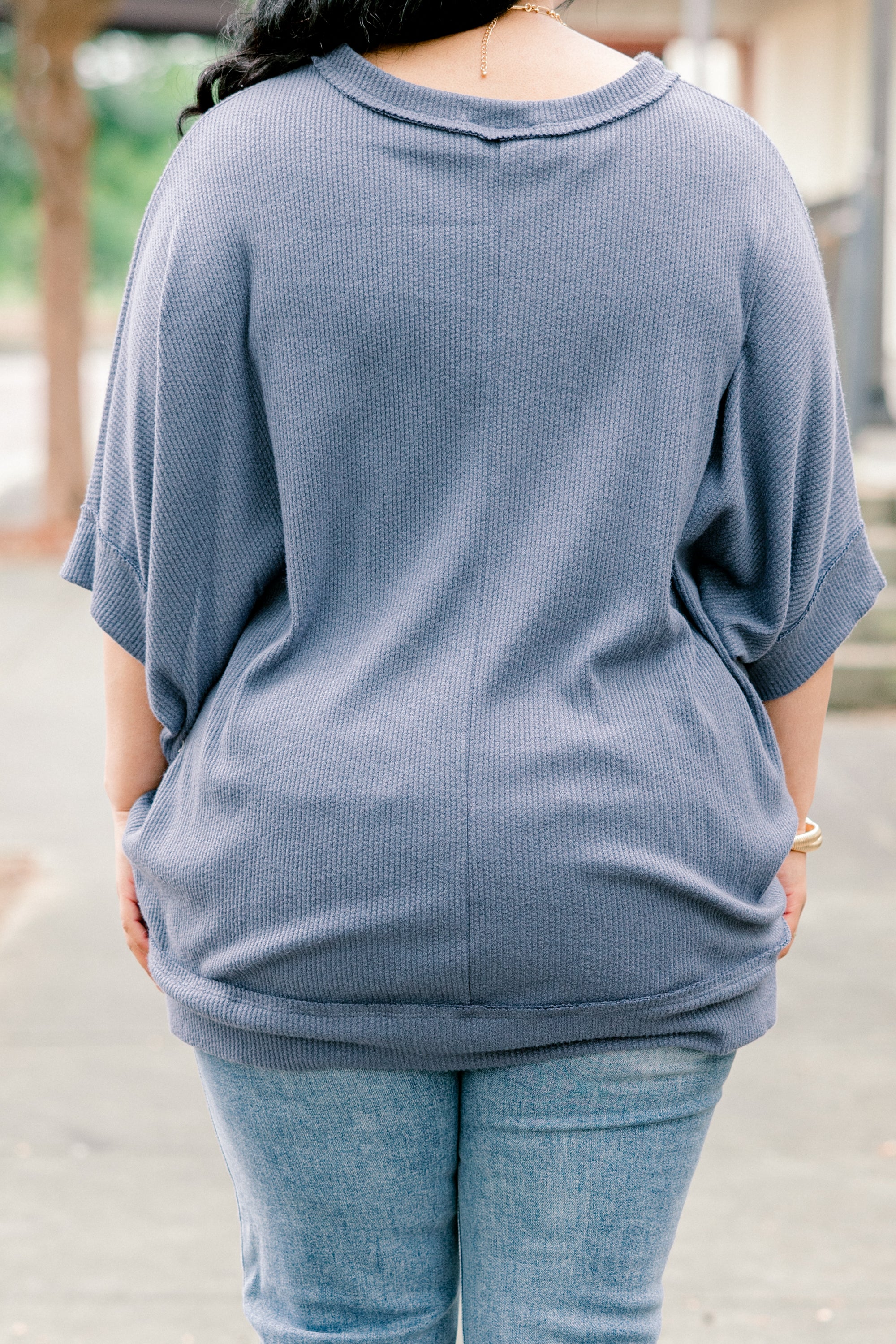 Because Of Us Top, Denim - Giverhouse