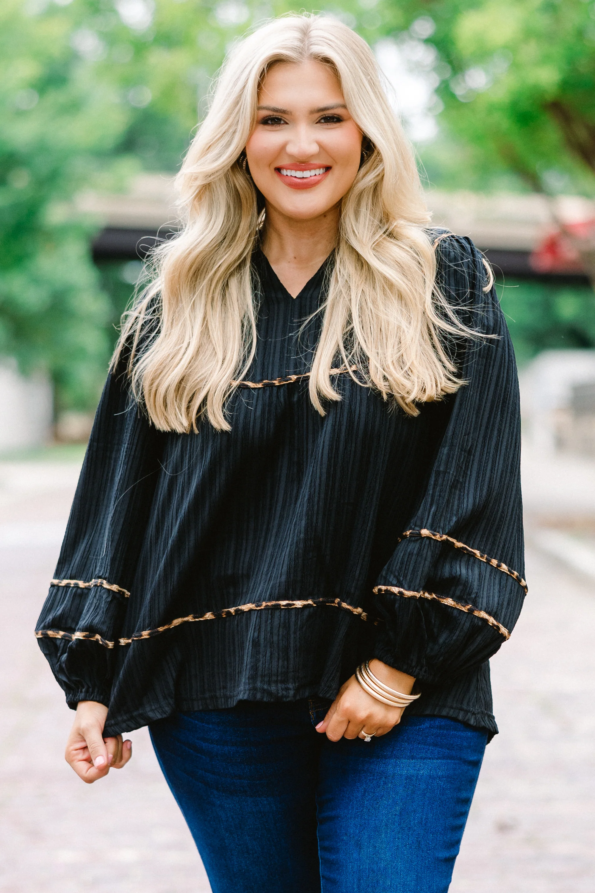 Skip A Beat Top, Black - Giverhouse