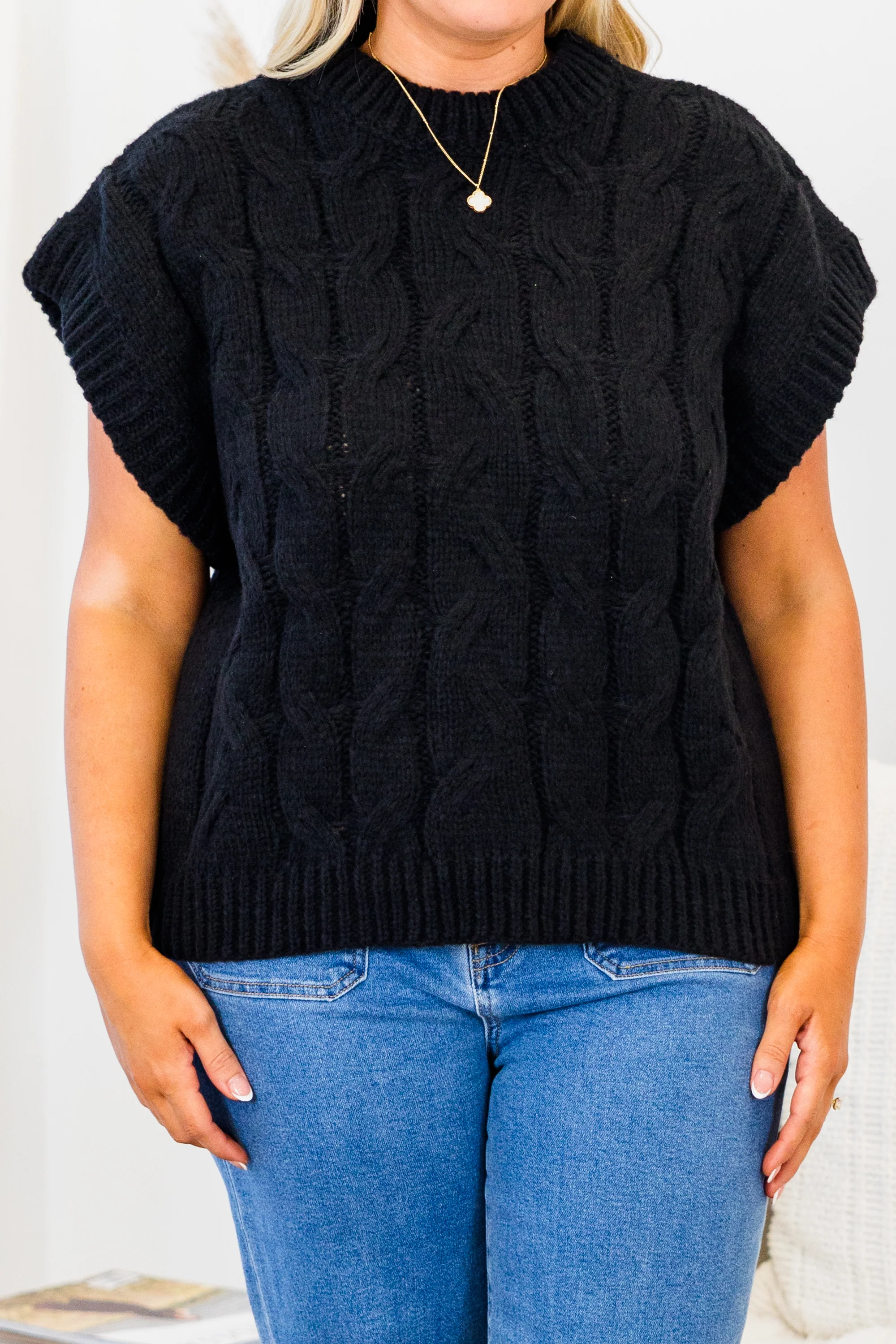 Cooling Down Sweater, Black - Giverhouse