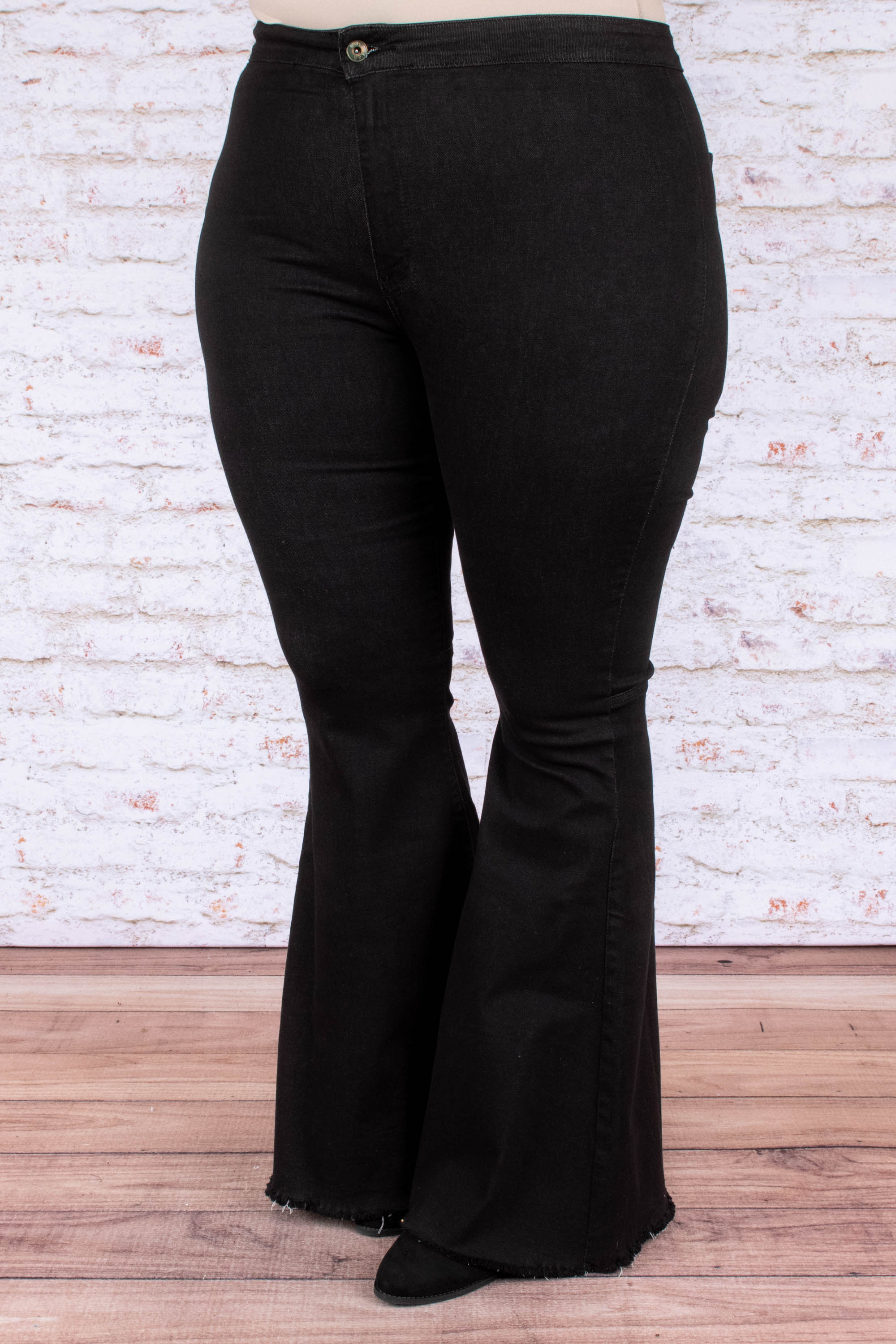 Day Trippin' Flare Jeans, Black - Giverhouse
