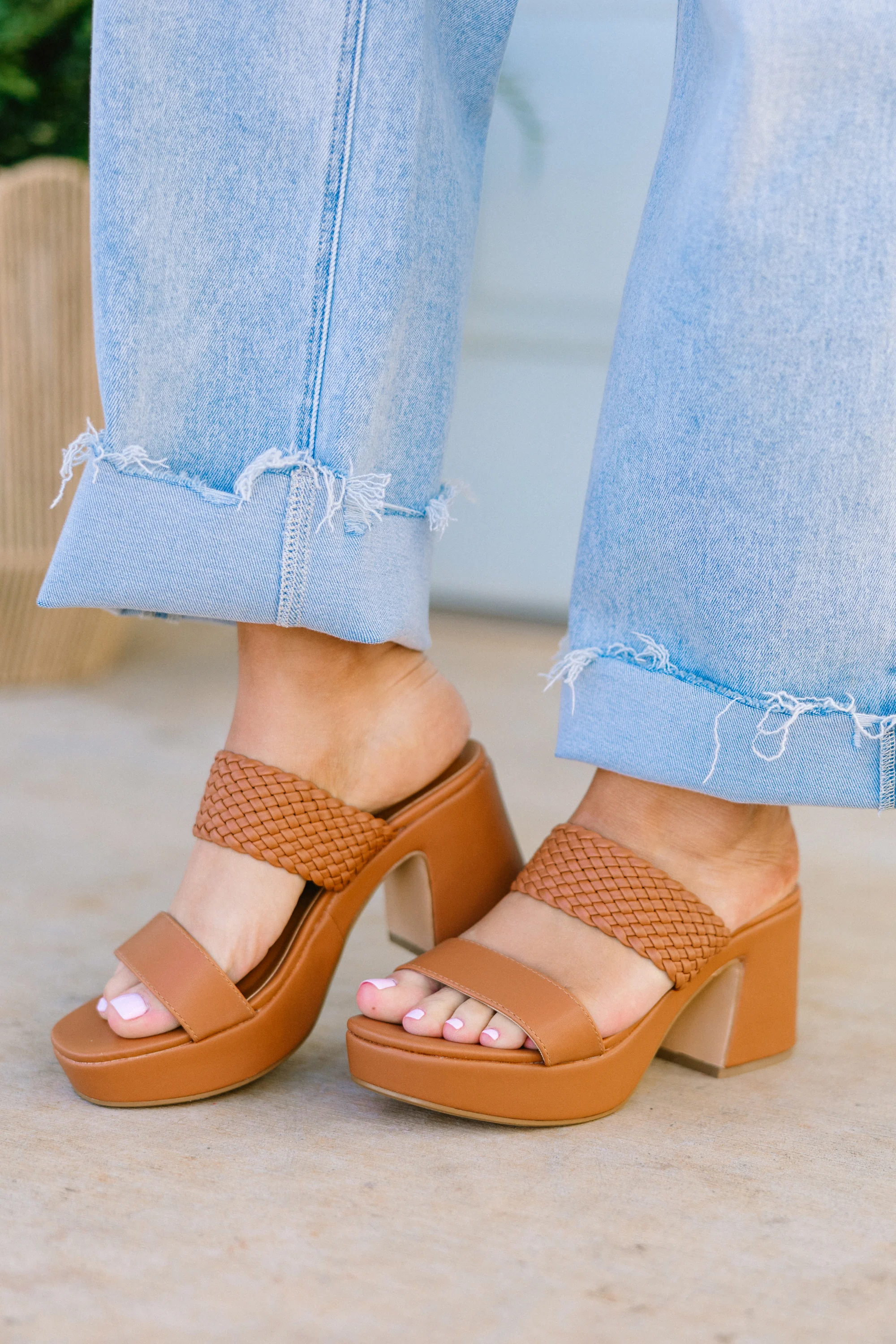 Everyone's Watching Heels, Cognac - Giverhouse