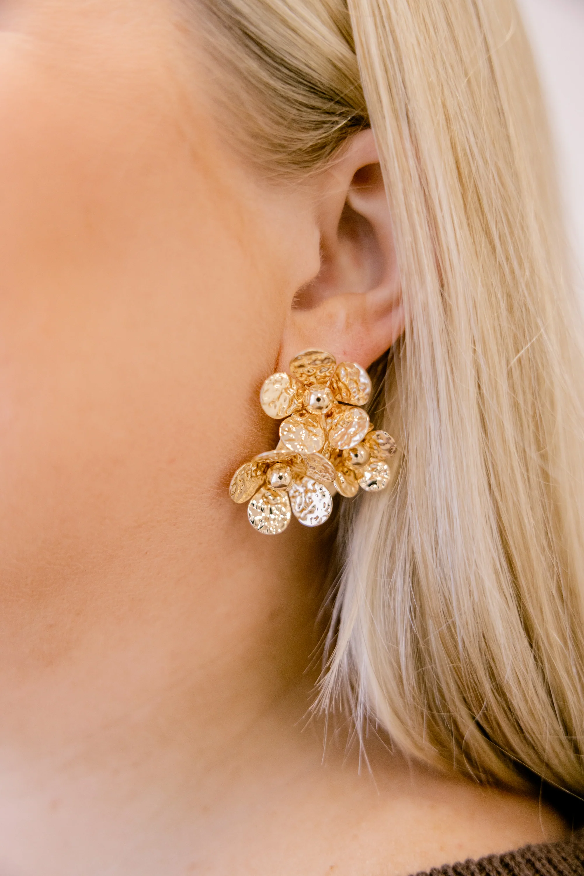 My Love In Bloom Earrings, Gold - Giverhouse