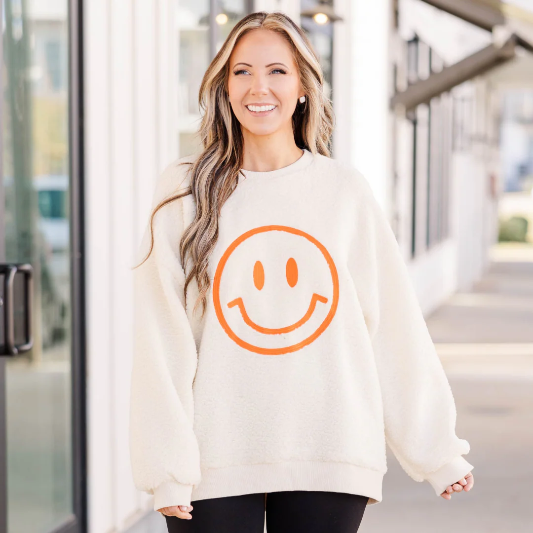 All Smiles Pullover, Cream - Giverhouse