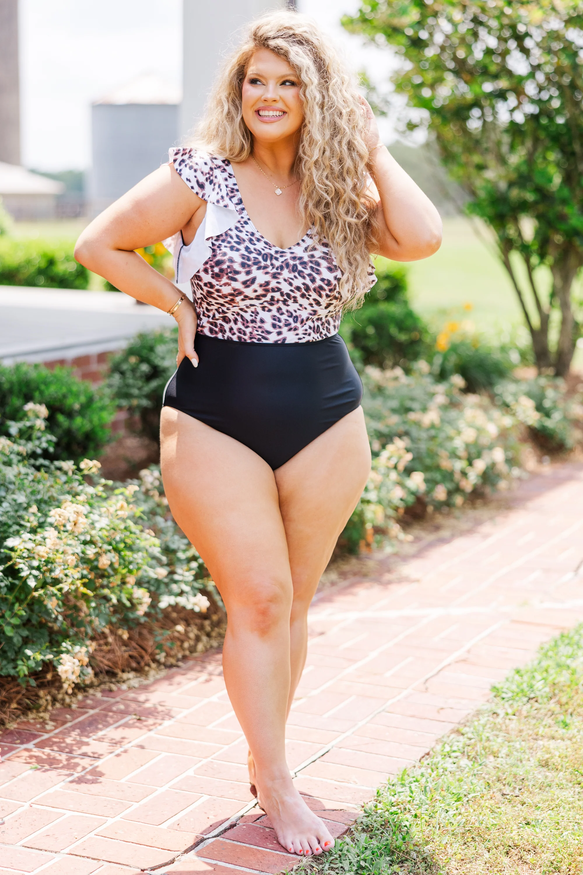 Spending My PTO Swimsuit, Snow Leopard - Giverhouse