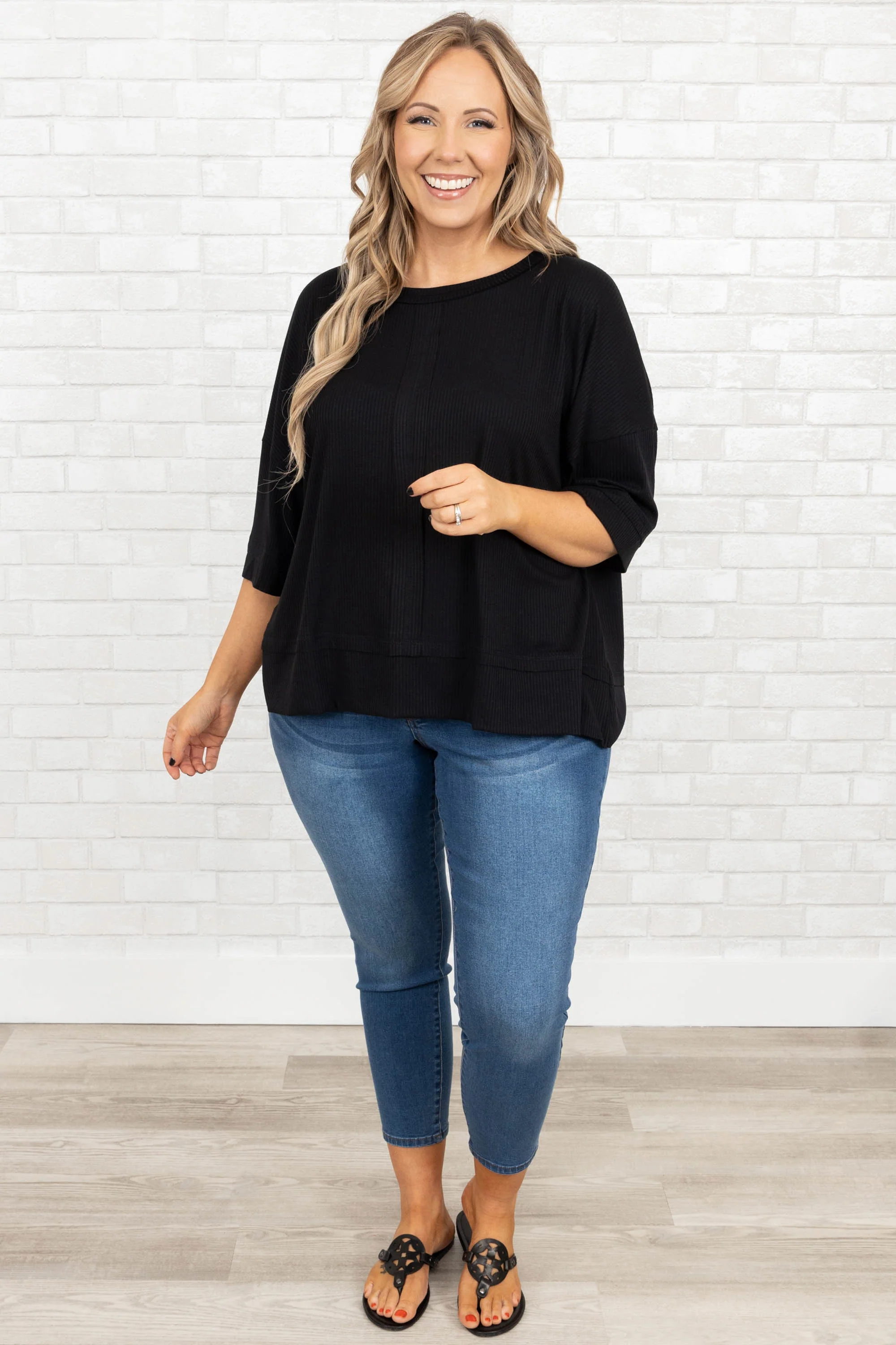 Try Everything Top, Black - Giverhouse