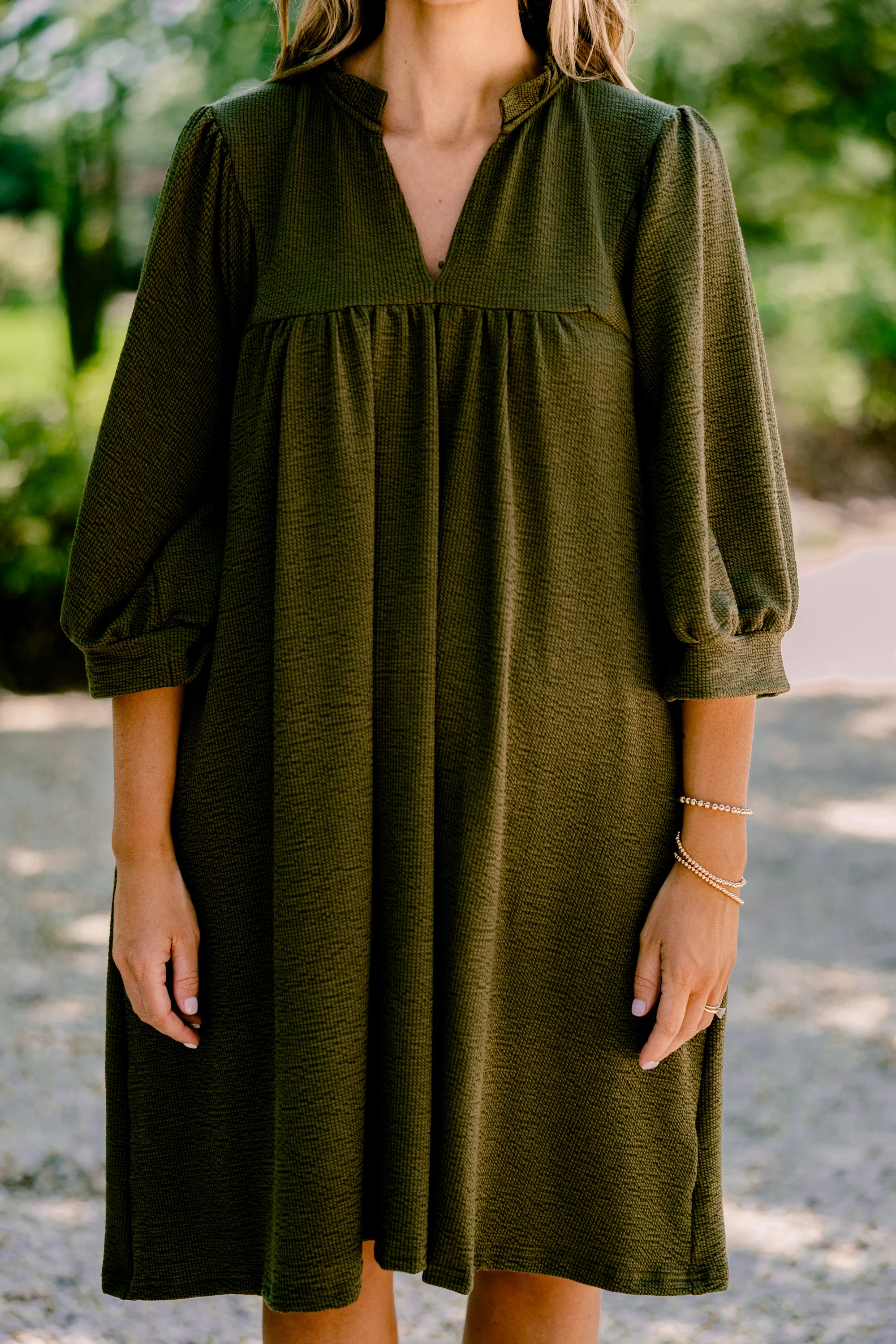 Can't Be Held Down Dress, Green - Giverhouse