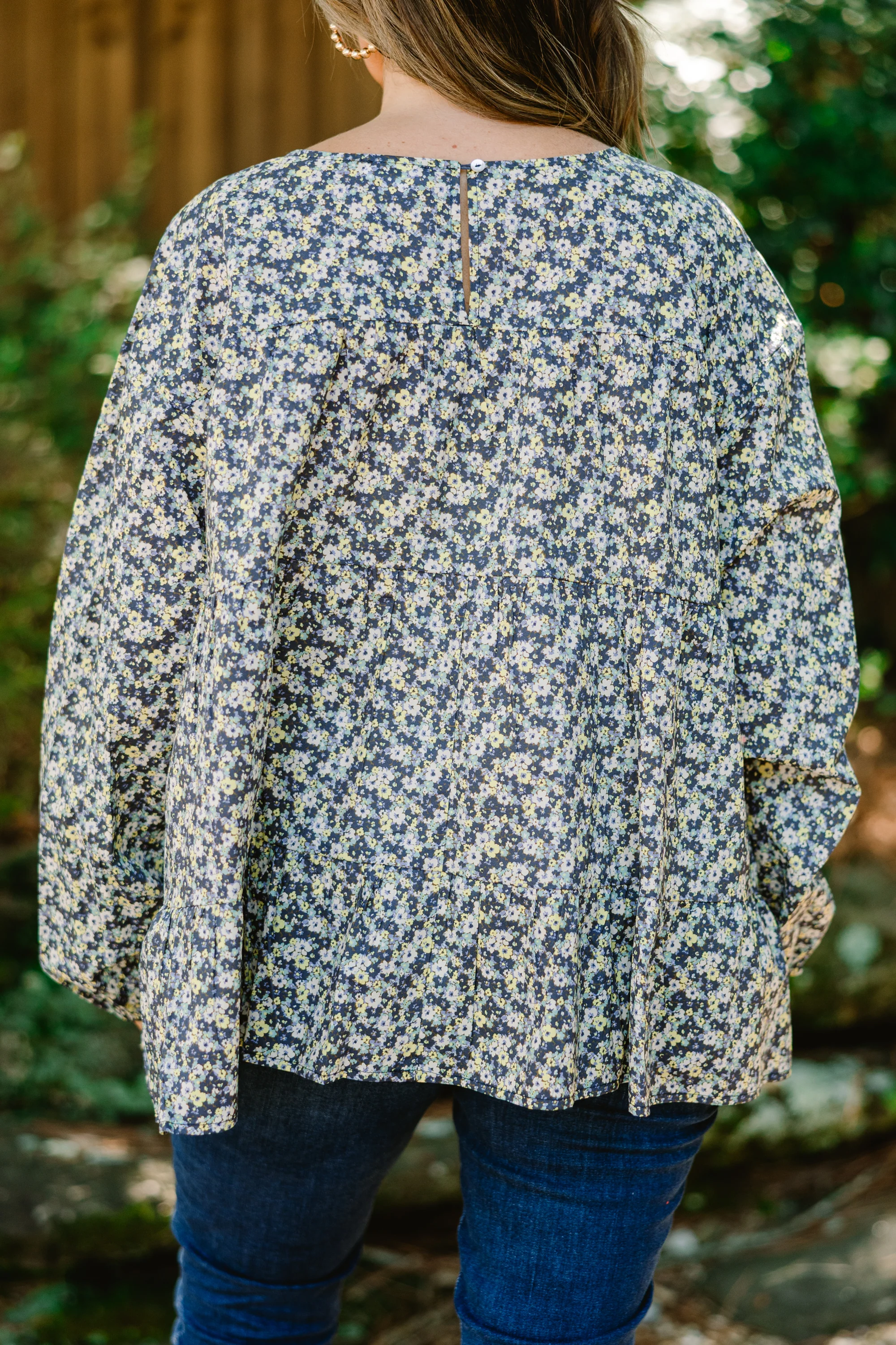 Anytime Now Top, Blue - Giverhouse