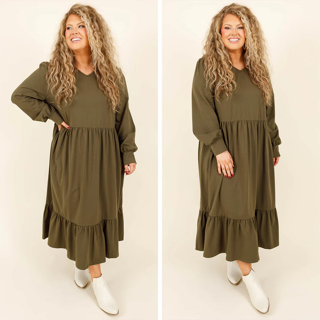 Remember The Past Dress, Green - Giverhouse