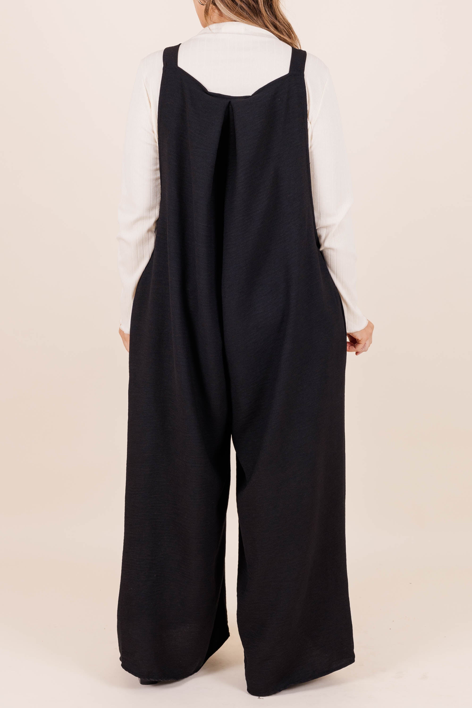 Got To Laugh Jumpsuit, Black - Giverhouse