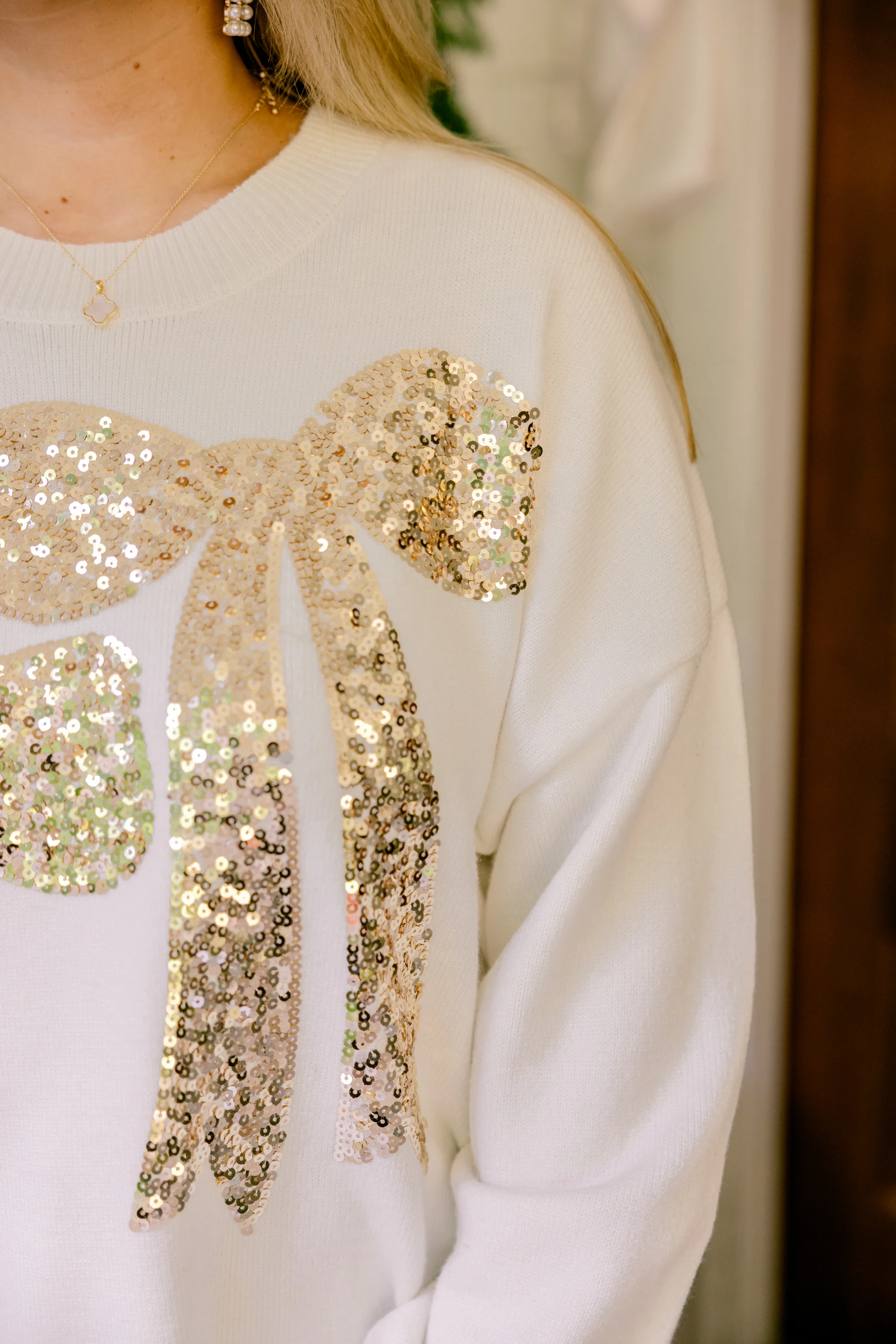 Presents Beautifully Wrapped Sweater, White - Giverhouse