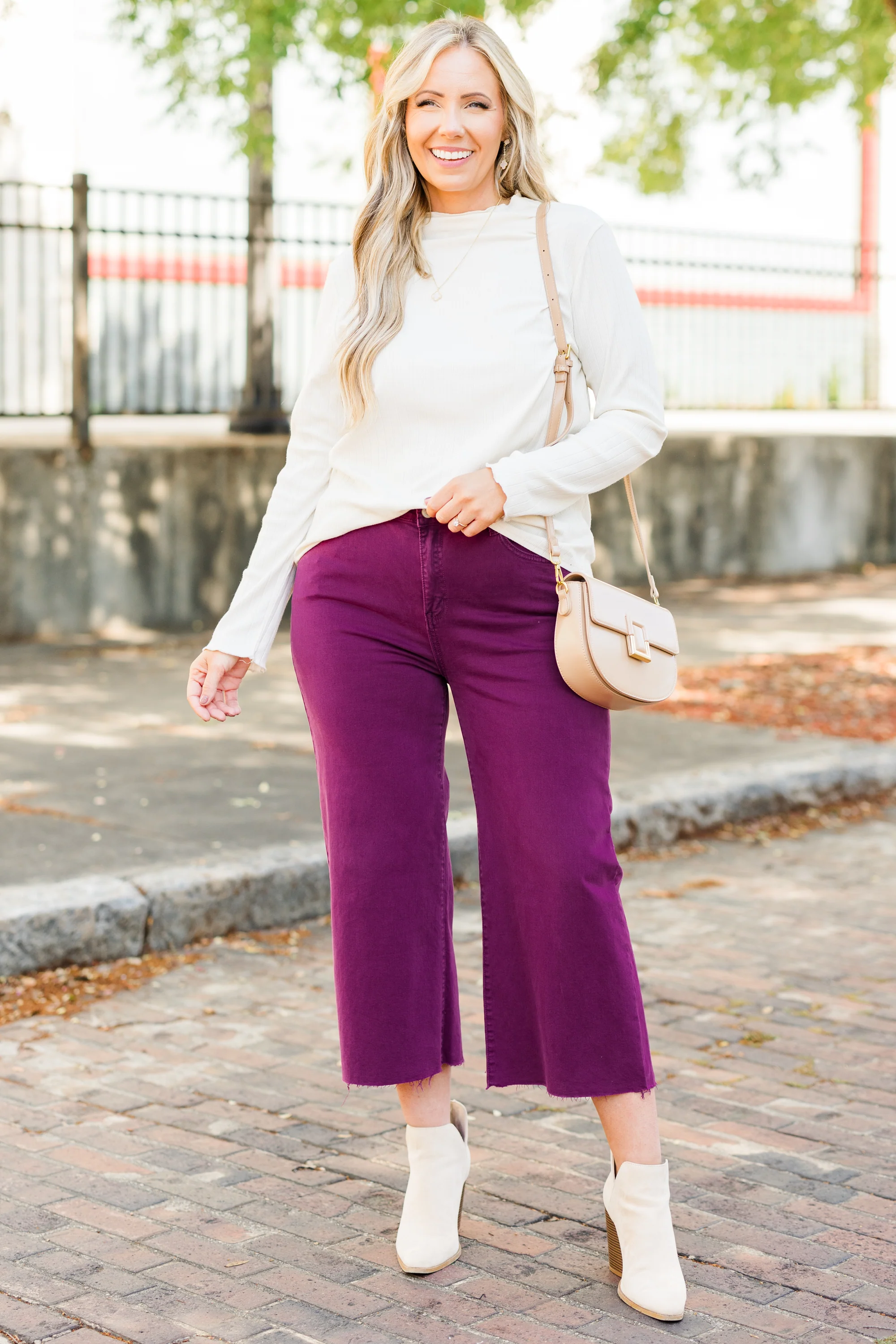 Forever Daydreaming Jeans, Plum - Giverhouse