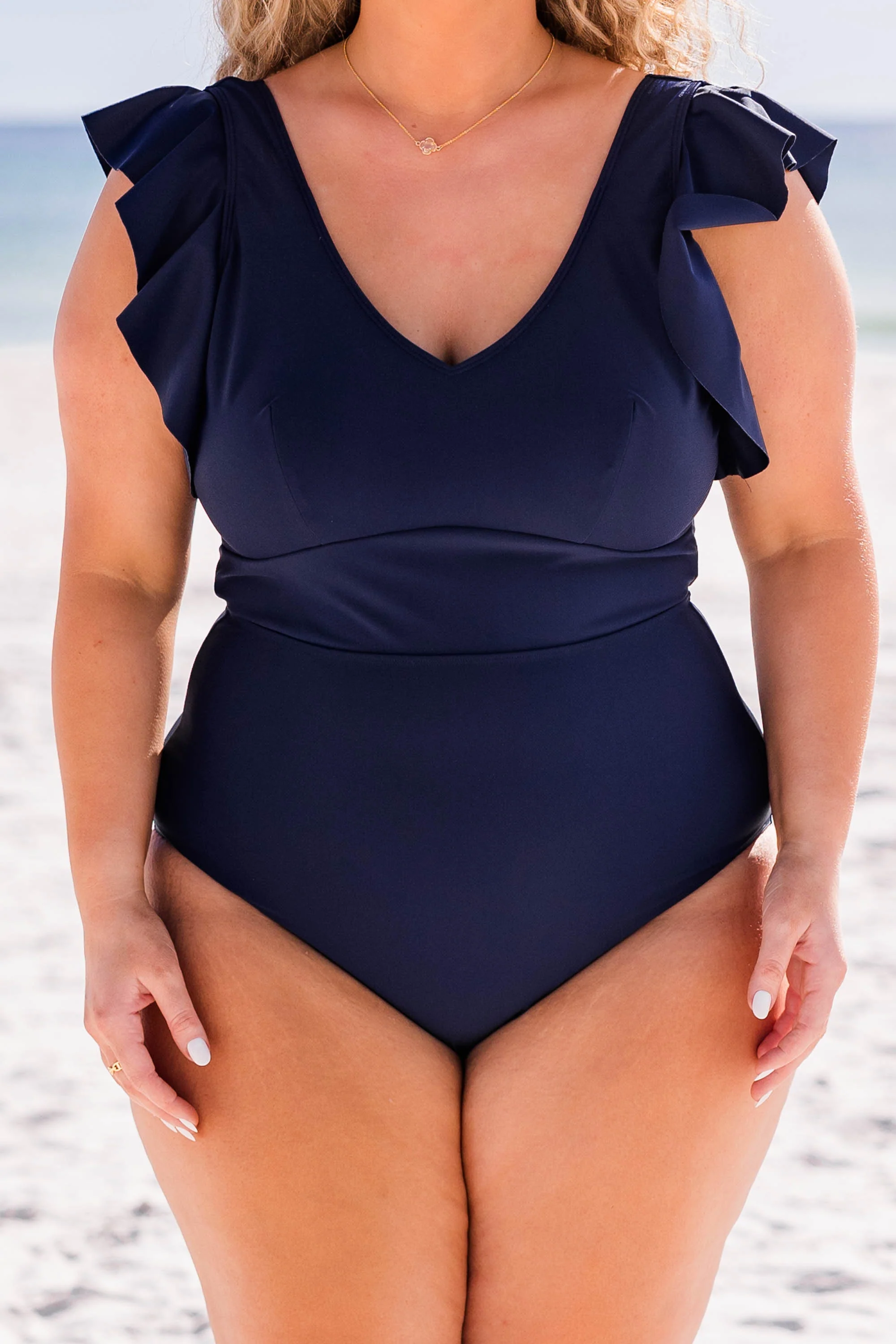 Spending My PTO Swimsuit, Navy - Giverhouse