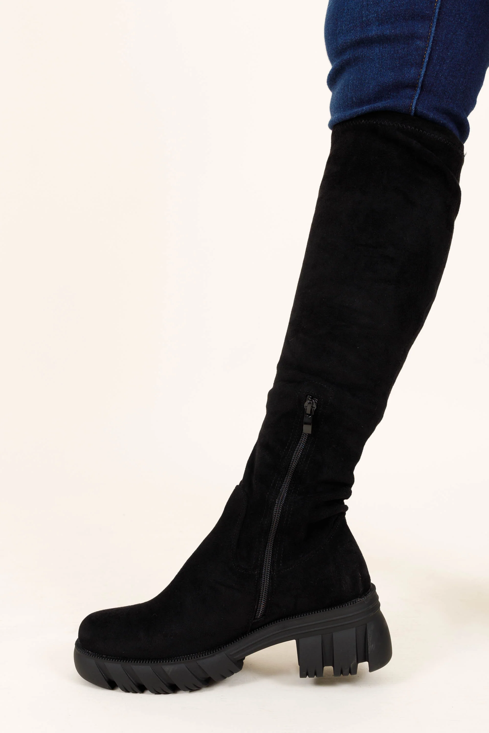 Kickin' Rocks Wide Calf Boots, Black - Giverhouse