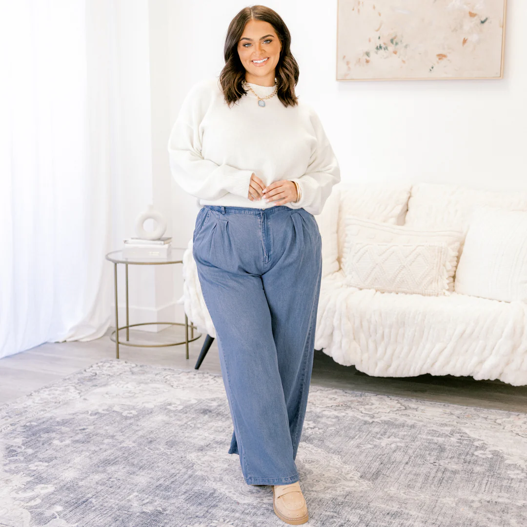 Between Now And Then Pants, Denim - Giverhouse