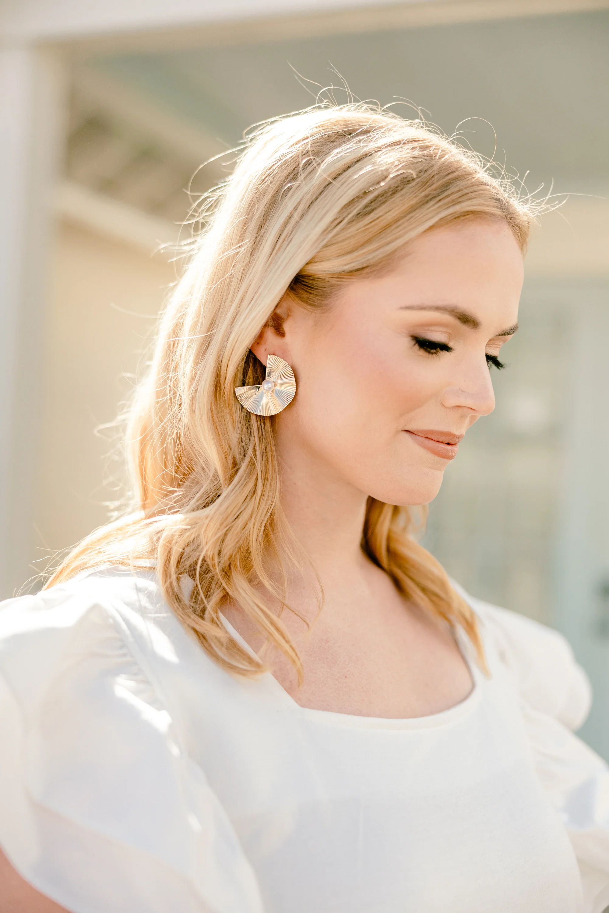 Stunning Gaze Earrings, Gold - Giverhouse