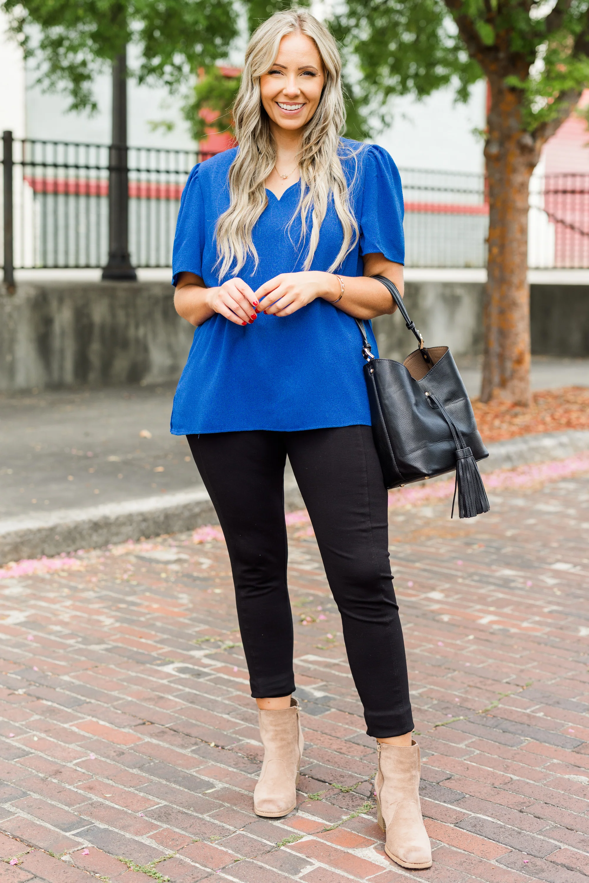 What Is It Like Top, Blue - Giverhouse