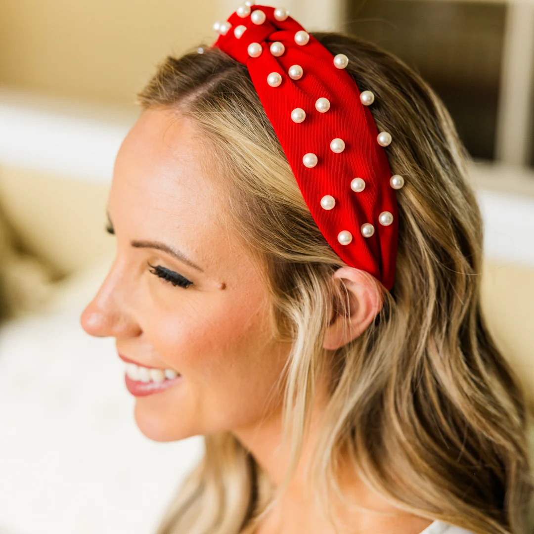 Jingle Ladies Headband, Red - Giverhouse