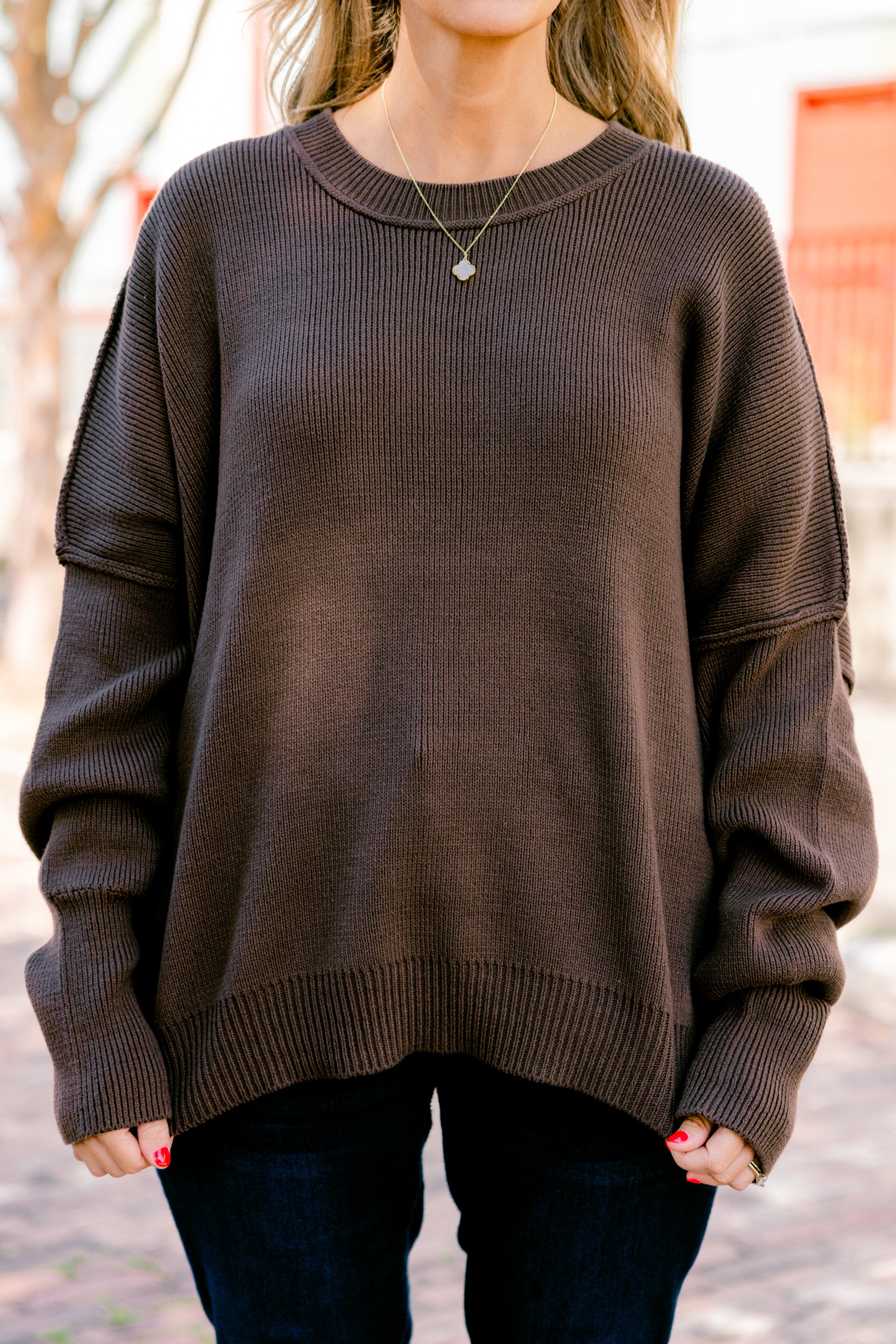Magically Perfect Sweater, Mocha - Giverhouse