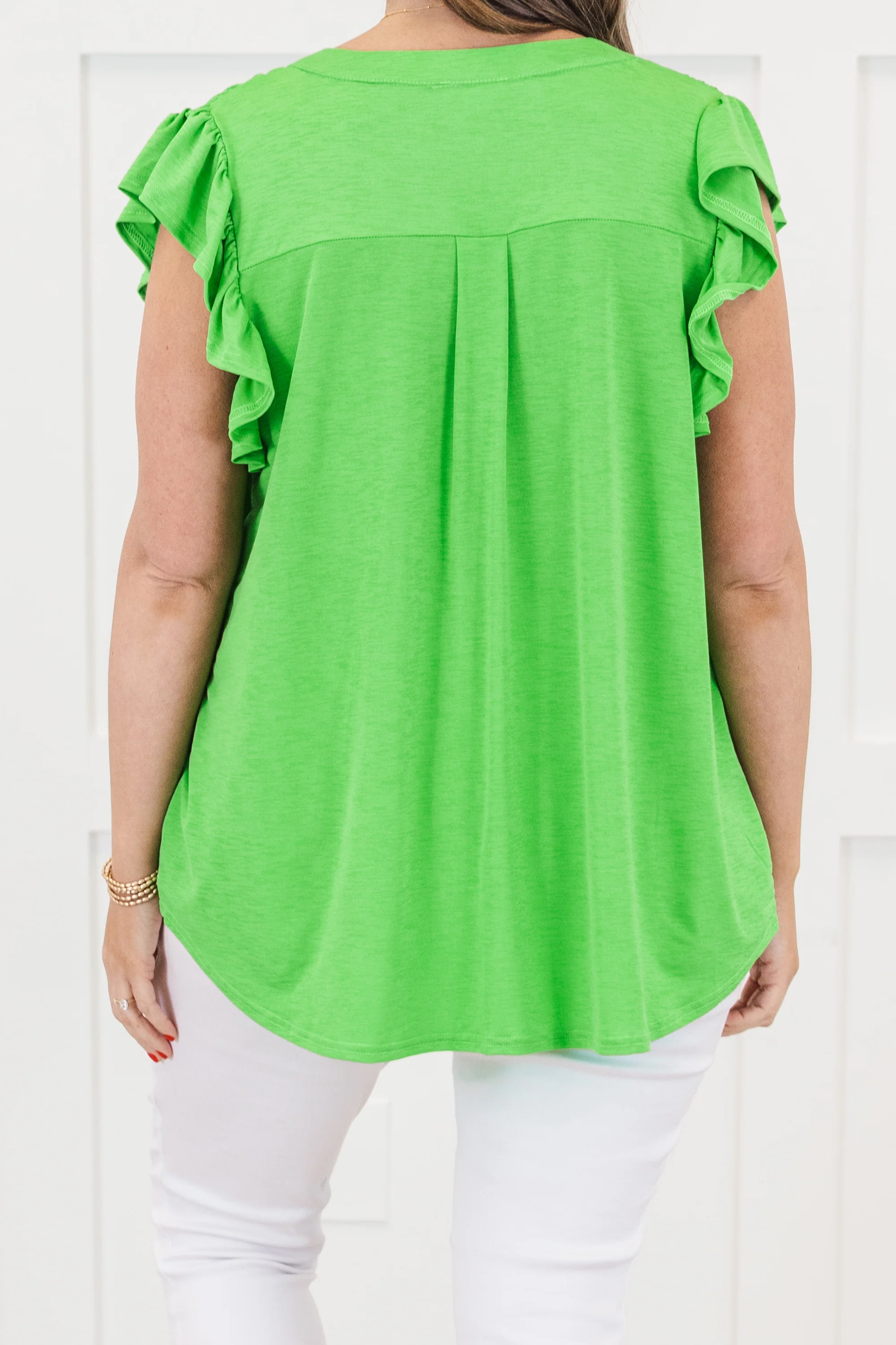 Grace Bay Top, Lime - Giverhouse