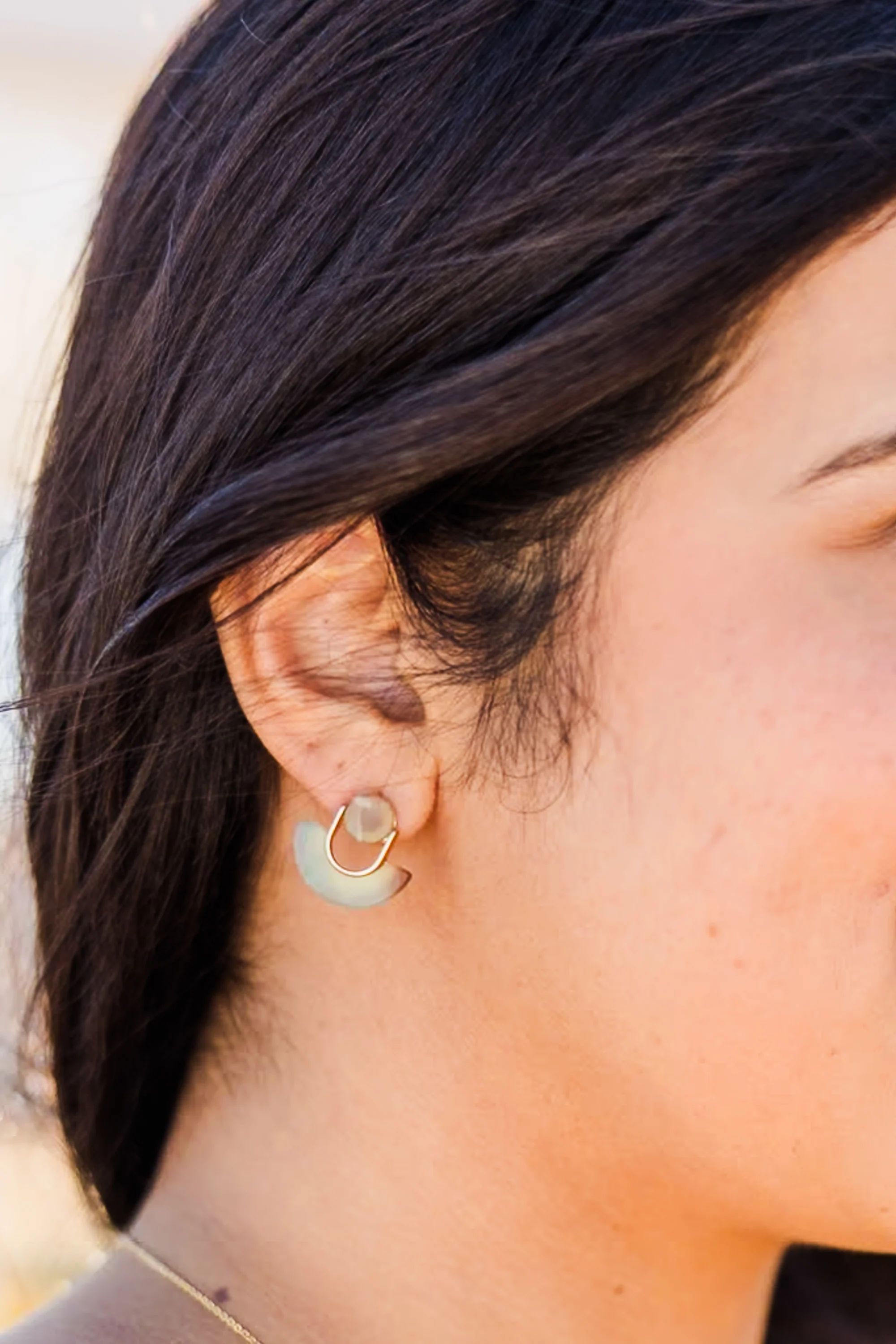 Pearl Kisses Earrings, Turquoise - Giverhouse