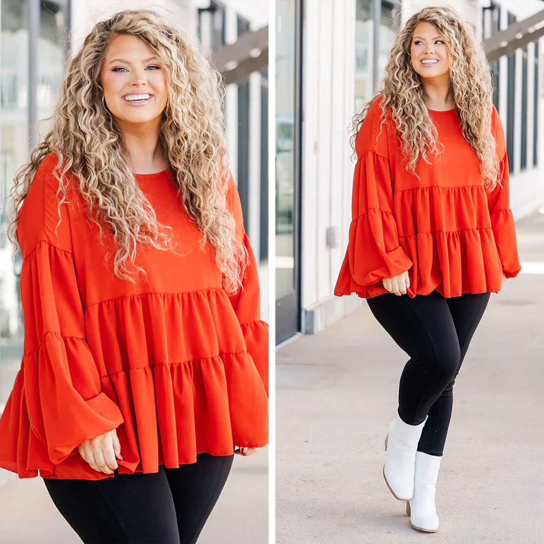 Spending Every Day Top, Rust - Giverhouse