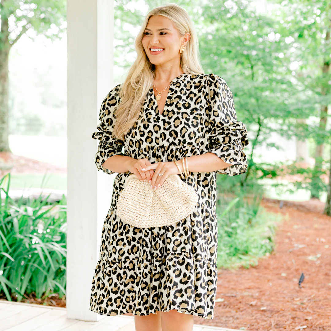 What You Know Dress, Leopard - Giverhouse