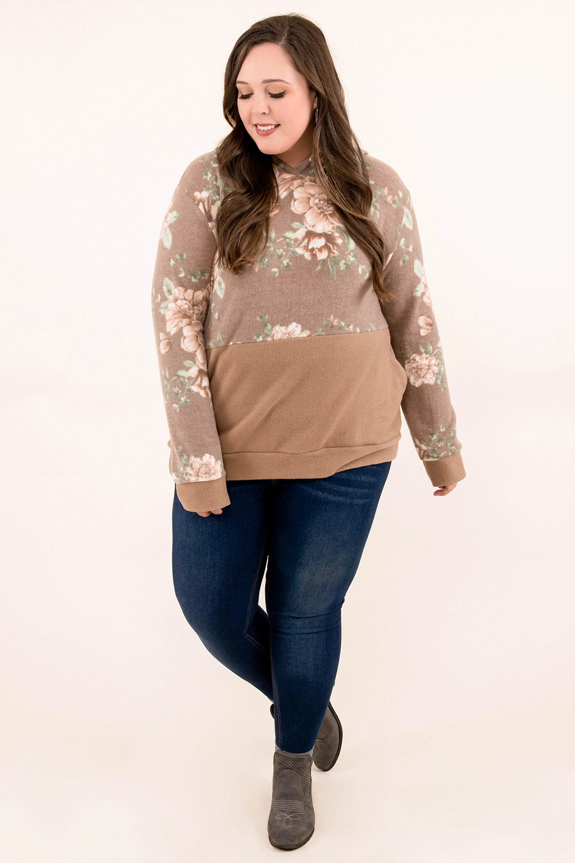 Rained In Hoodie, Brown - Giverhouse