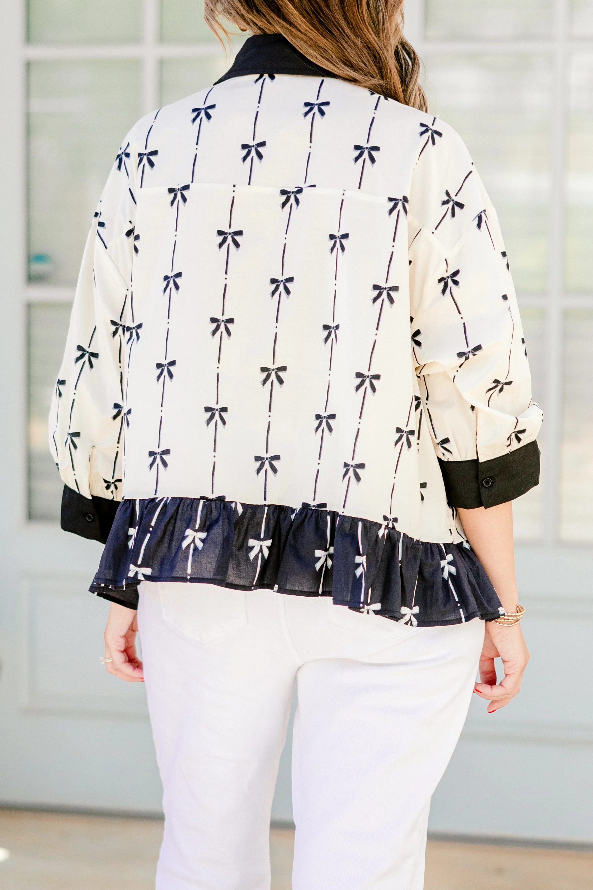 Feel Free Top, Black Bow - Giverhouse